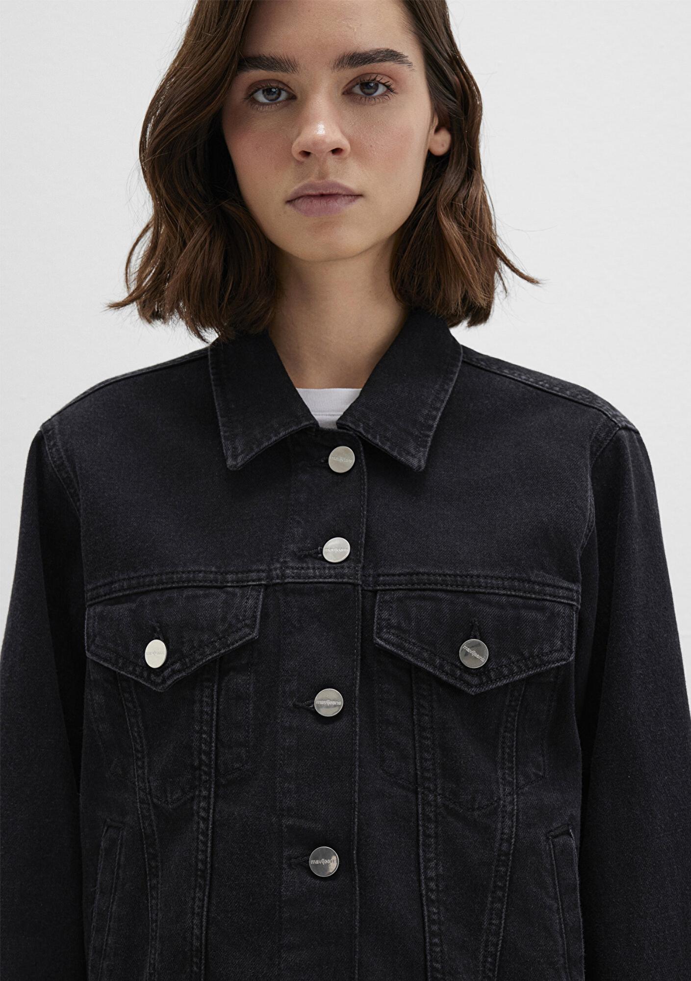 Mavi Ruby Iconic Koyu Gri Jean Ceket 1110505-89163