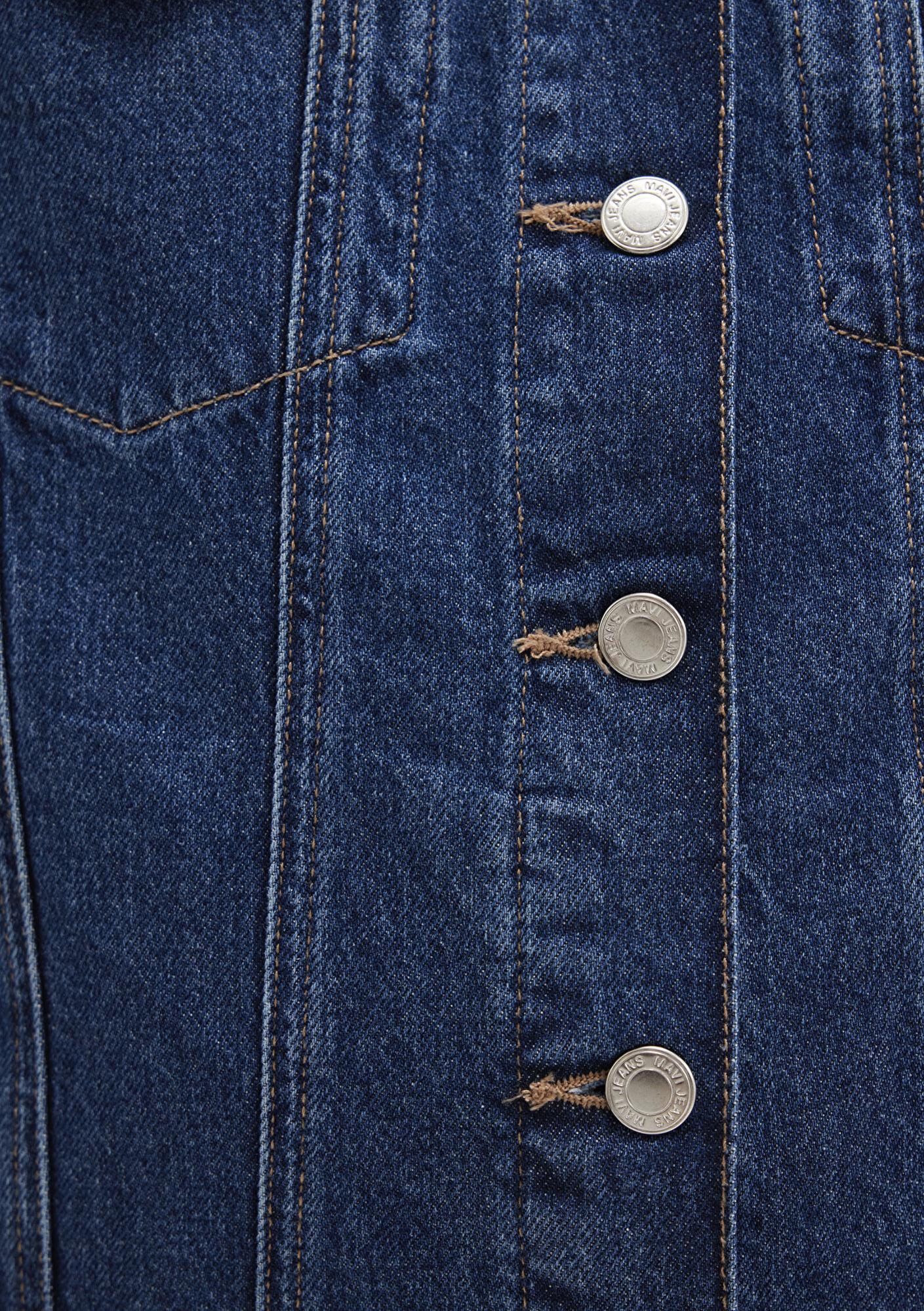 Mavi Karla 90lar Koyu Mavi Jean Ceket 110154-91001