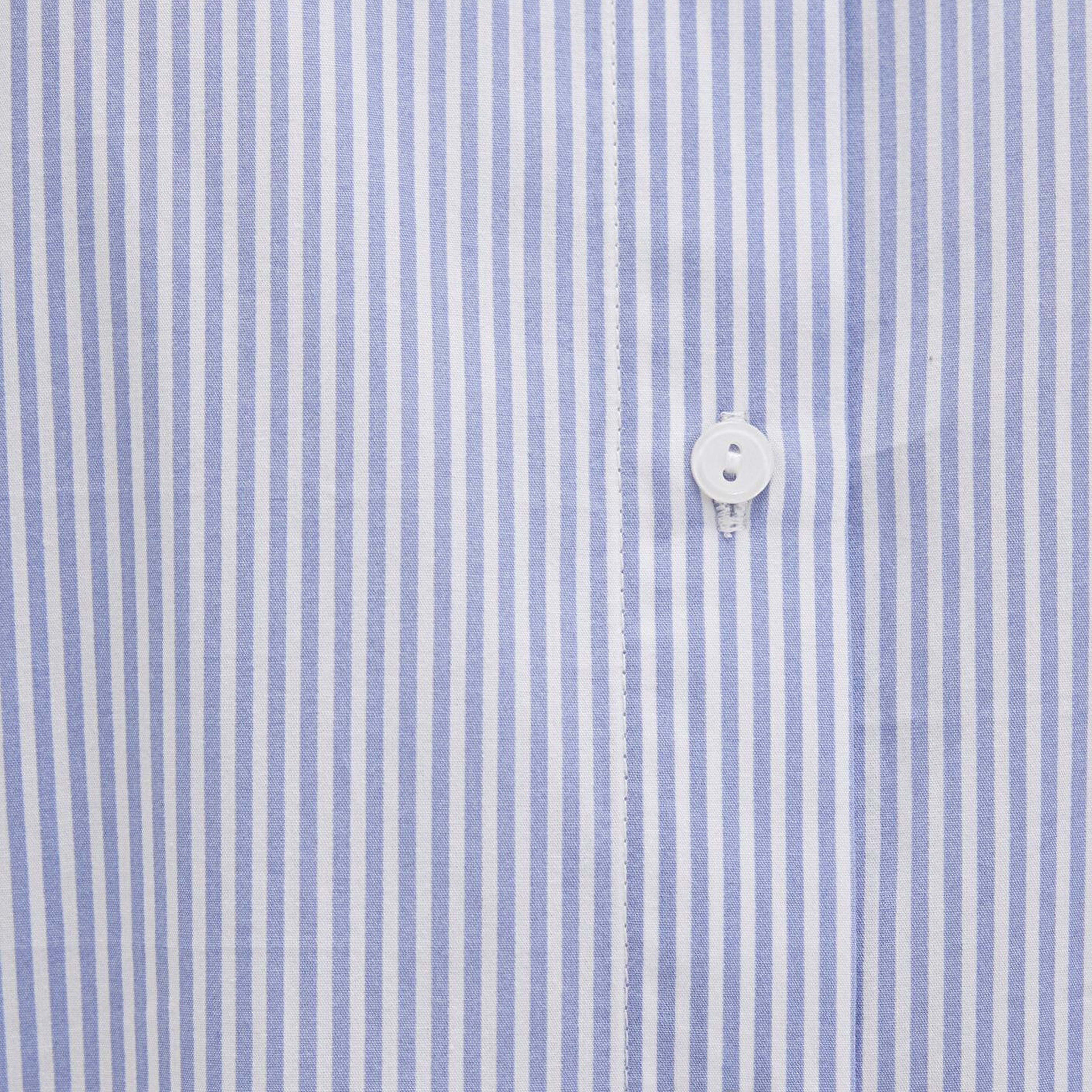 Mavi Çizgili Mavi Gömlek Regular Fit / Normal Kesim 1211199-81963