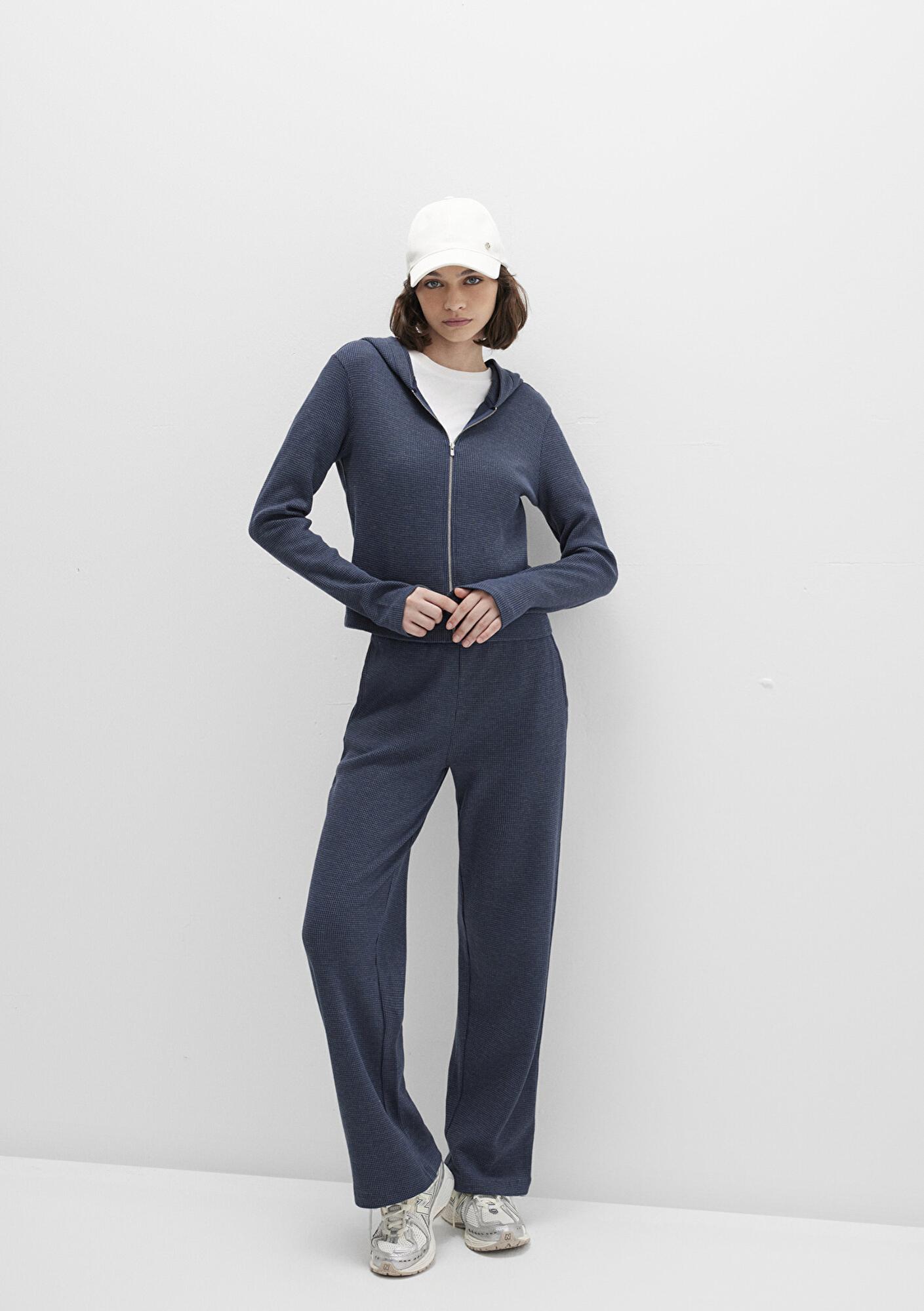 Mavi Dokulu Lacivert Eşofman Altı 1011033-32184