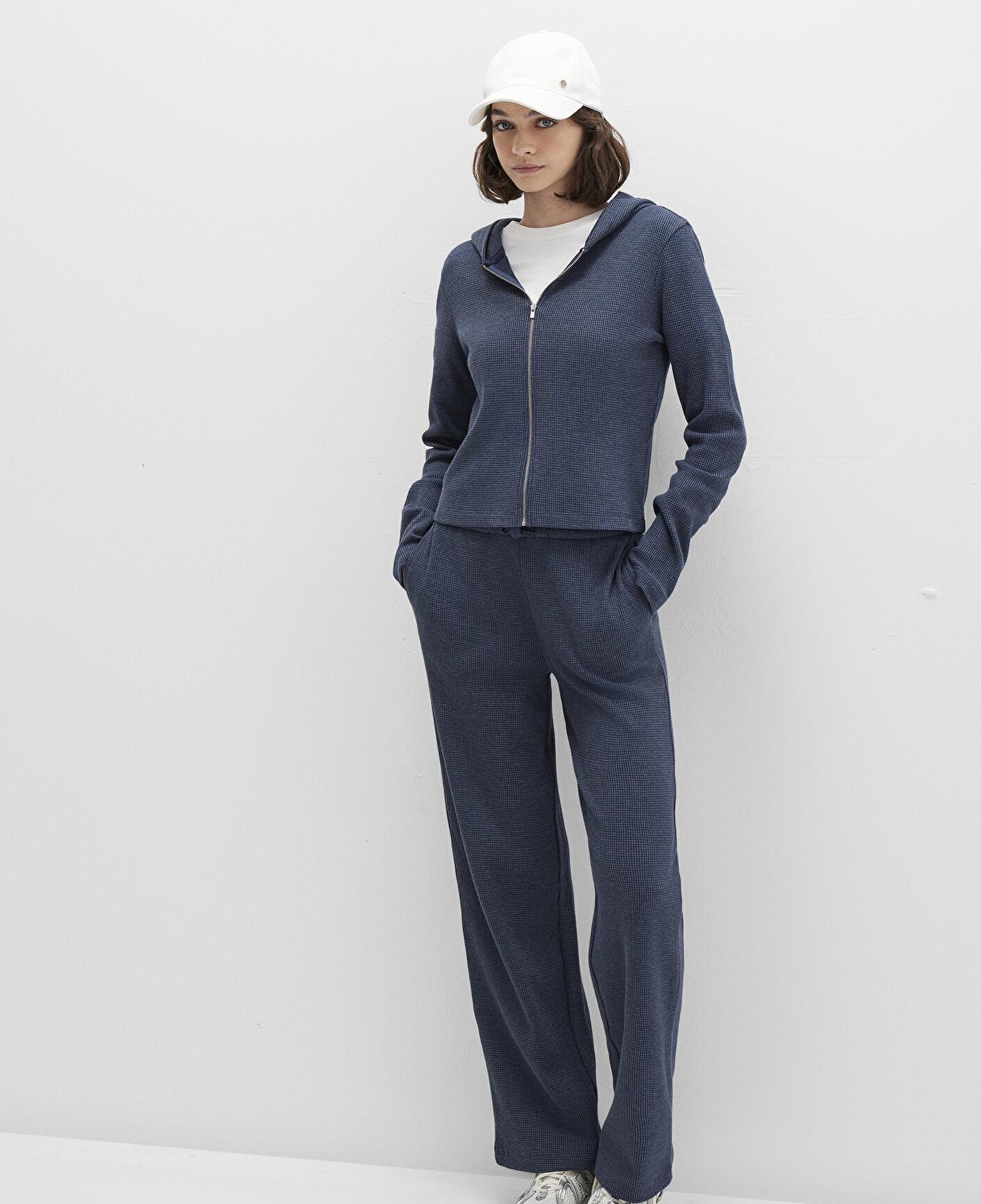 Mavi Dokulu Lacivert Eşofman Altı 1011033-32184