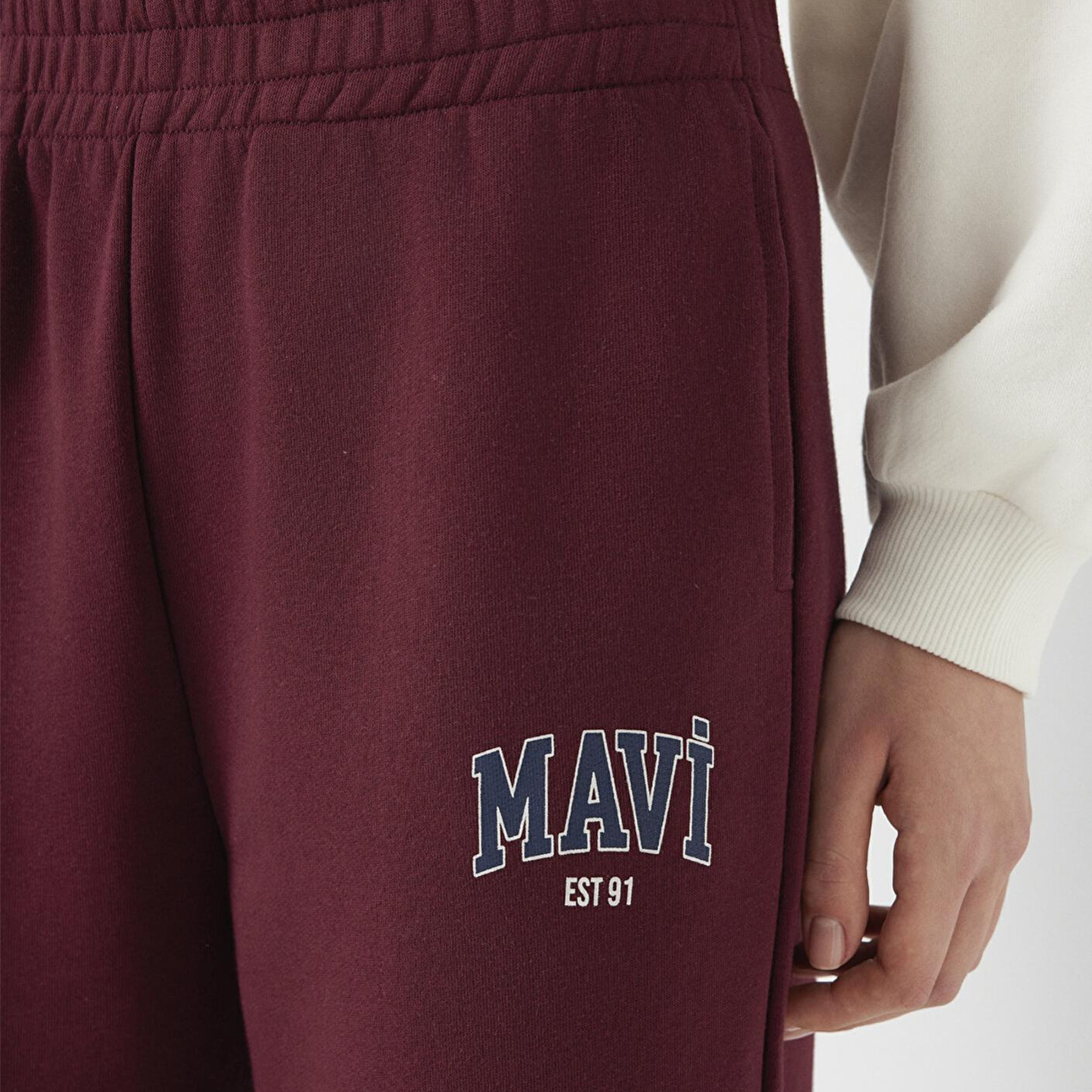 Mavi Mavi Logo Baskılı Bordo Eşofman Altı 1010757-90705