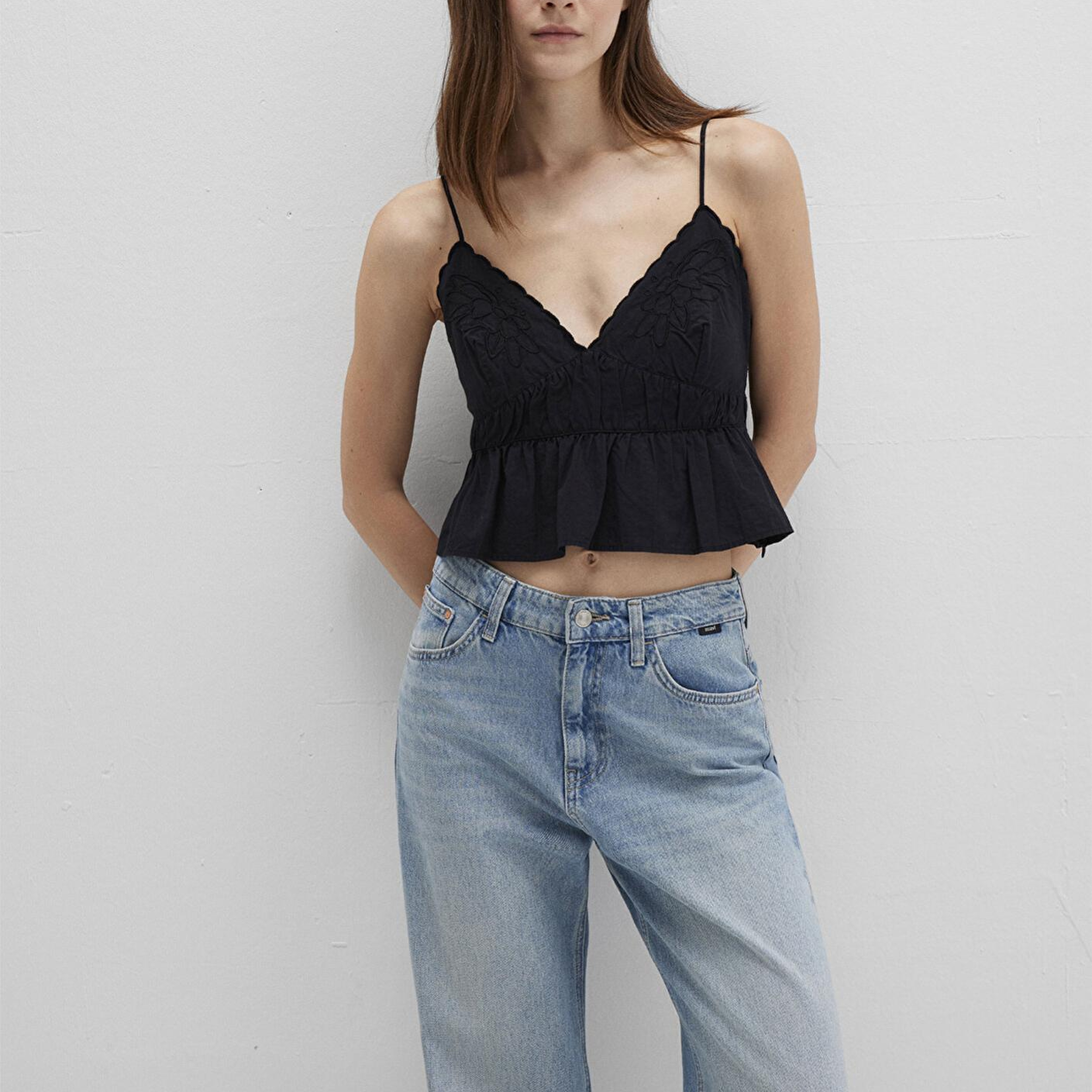 Mavi Askılı Siyah Top 1211175-900