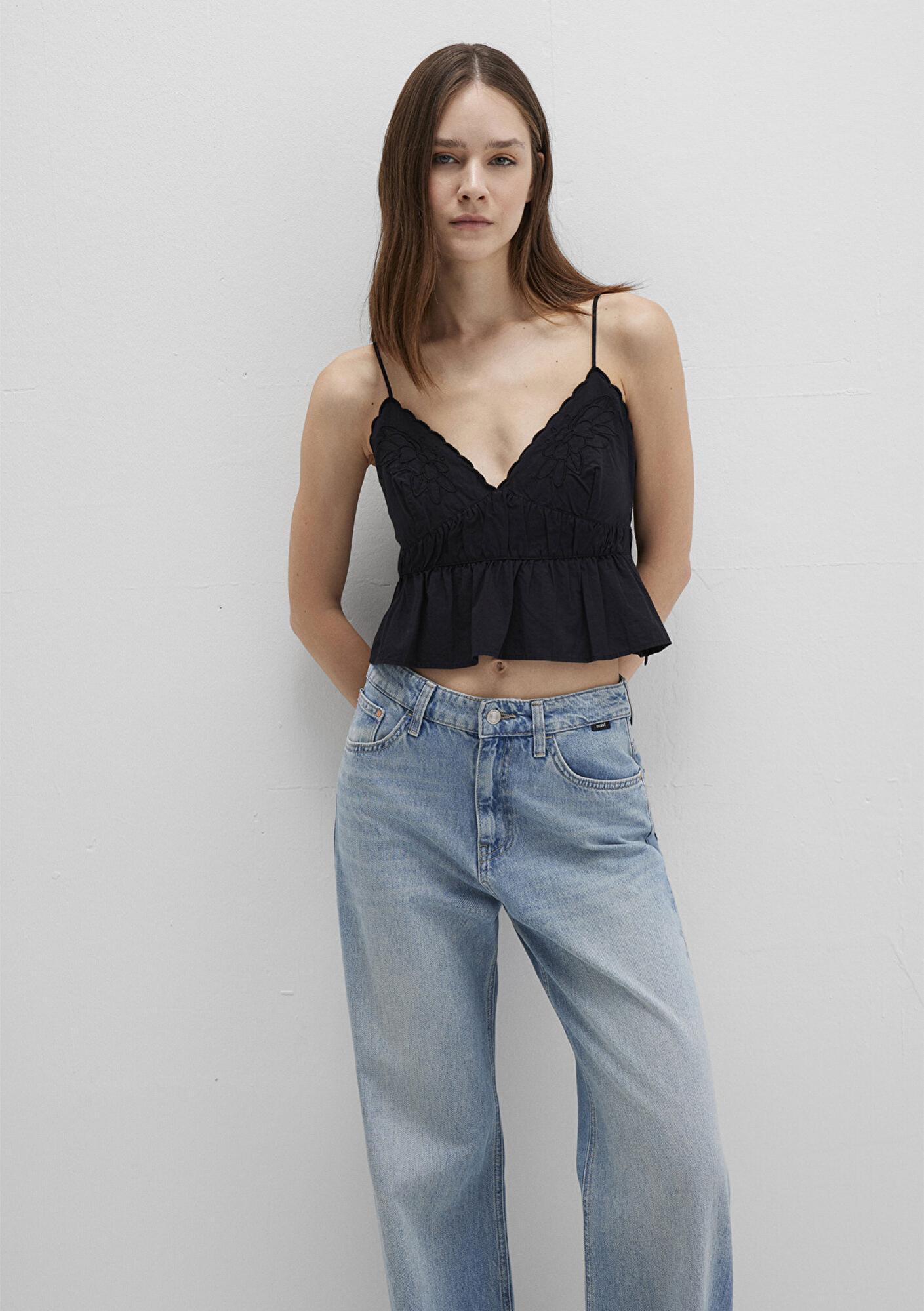 Mavi Askılı Siyah Top 1211175-900