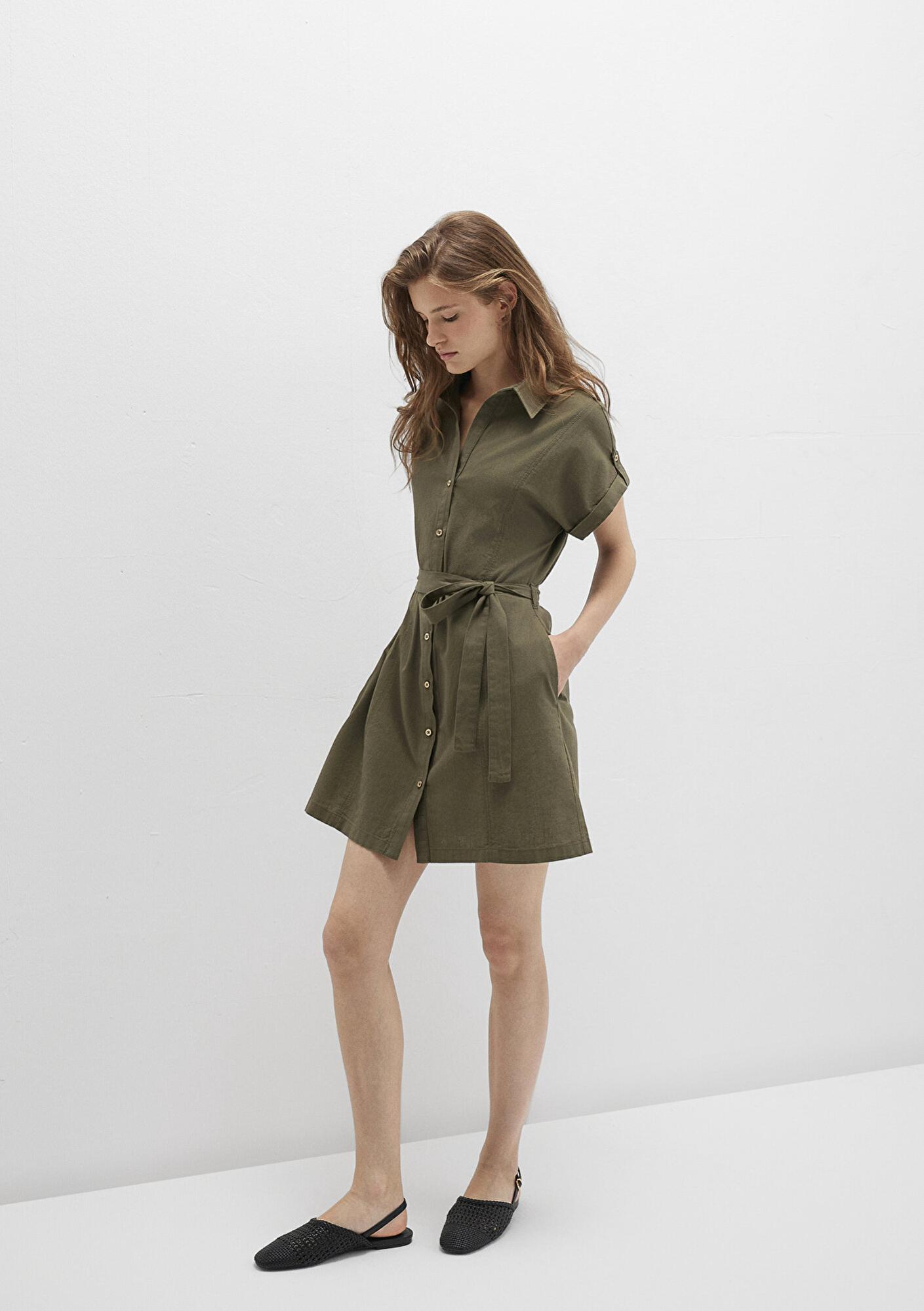 Mavi Haki Gömlek Elbise 1310723-71549