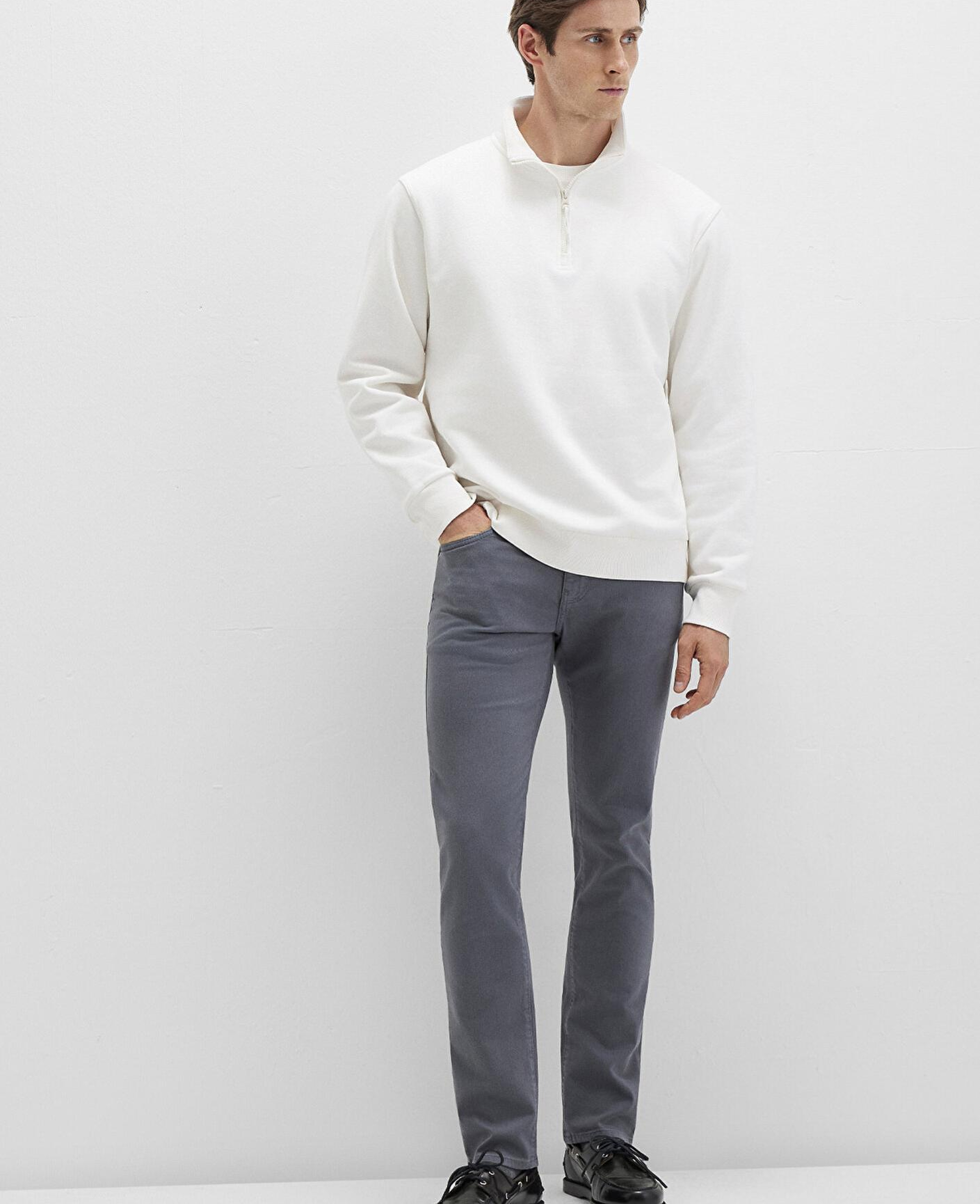 Mavi Jake Sisli Gri Gabardin Pantolon 0042290683