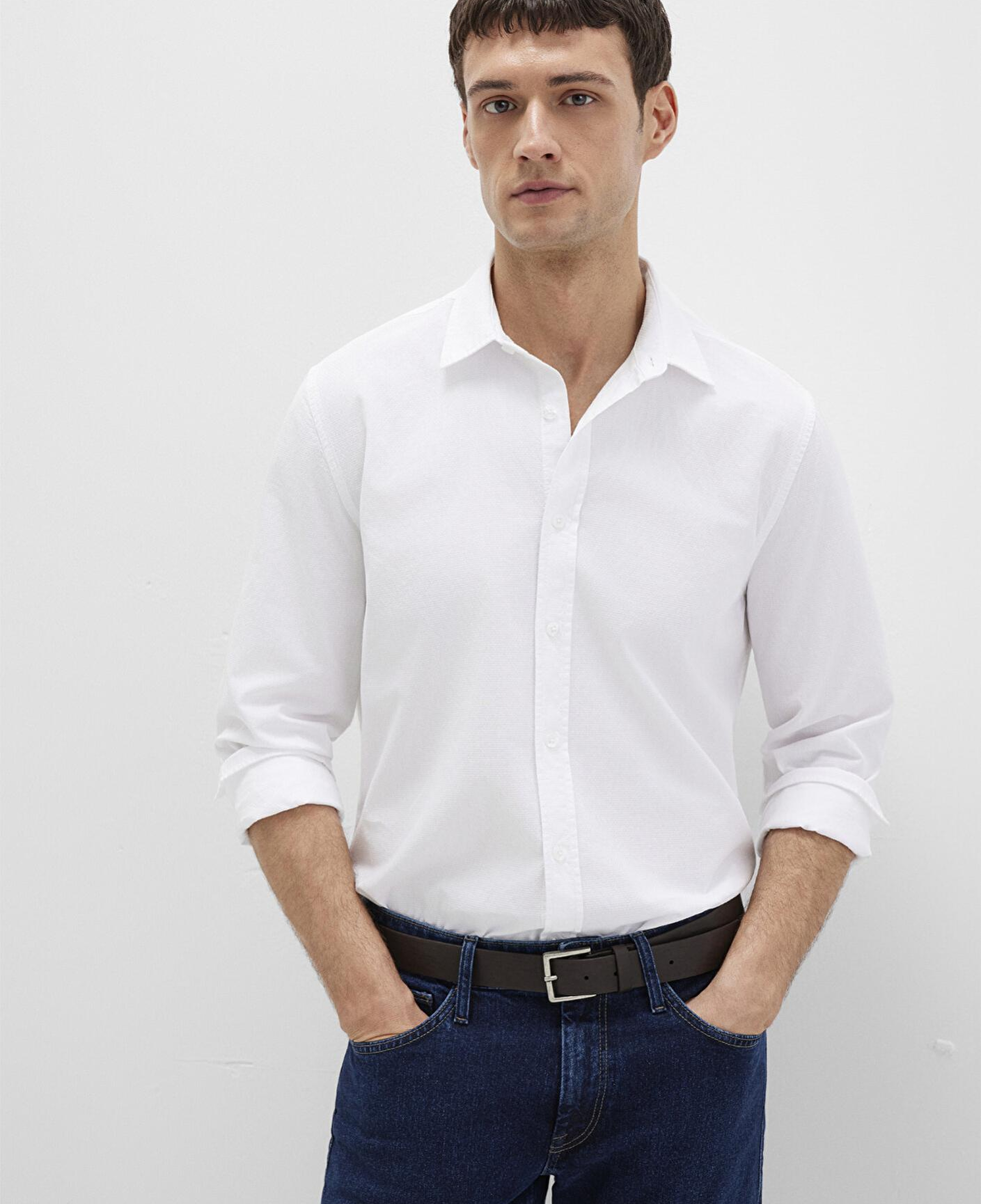 Mavi Beyaz Gömlek Slim Fit / Dar Kesim 0211673-85310