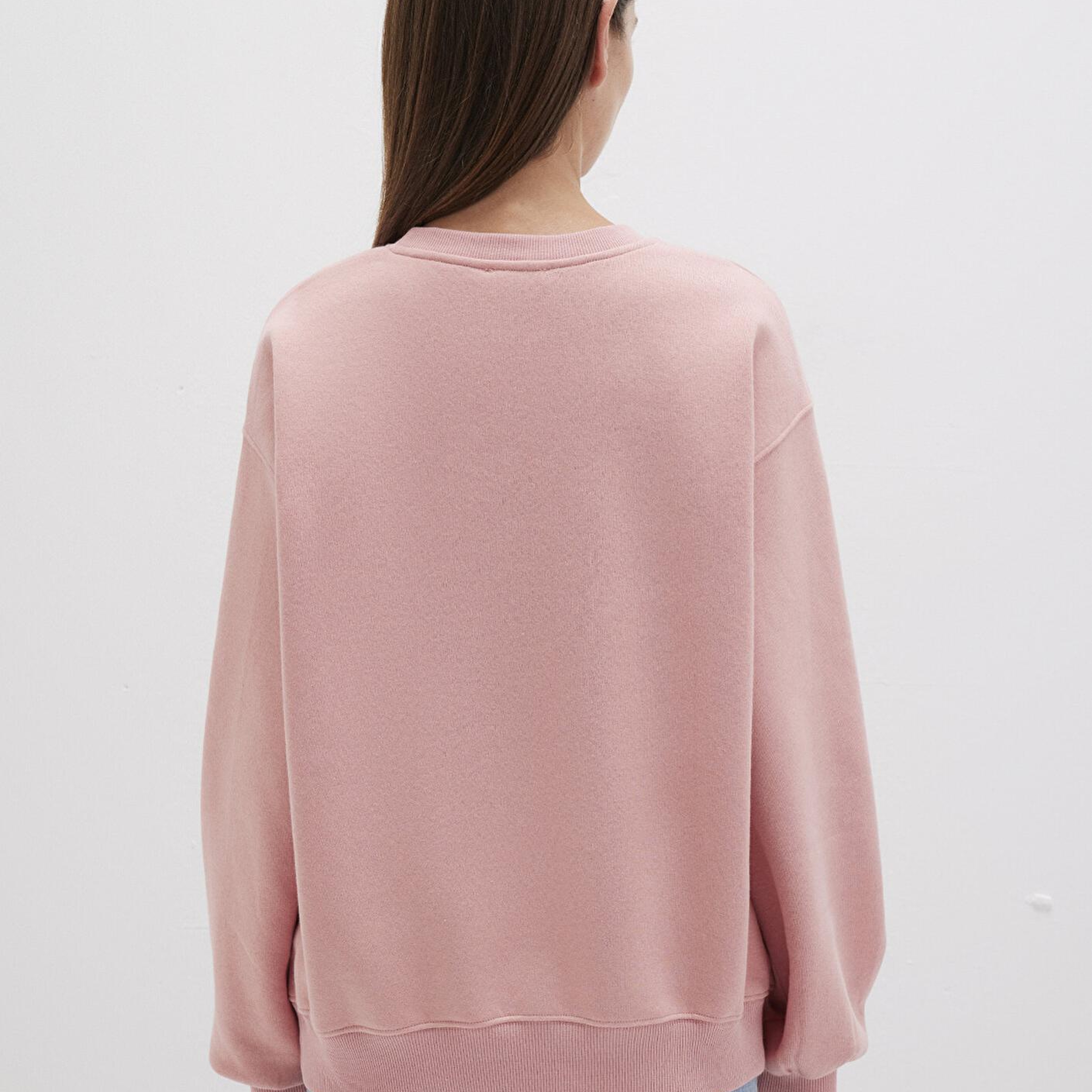 Mavi Bisiklet Yaka Pembe Basic Sweatshirt 1610198-91003