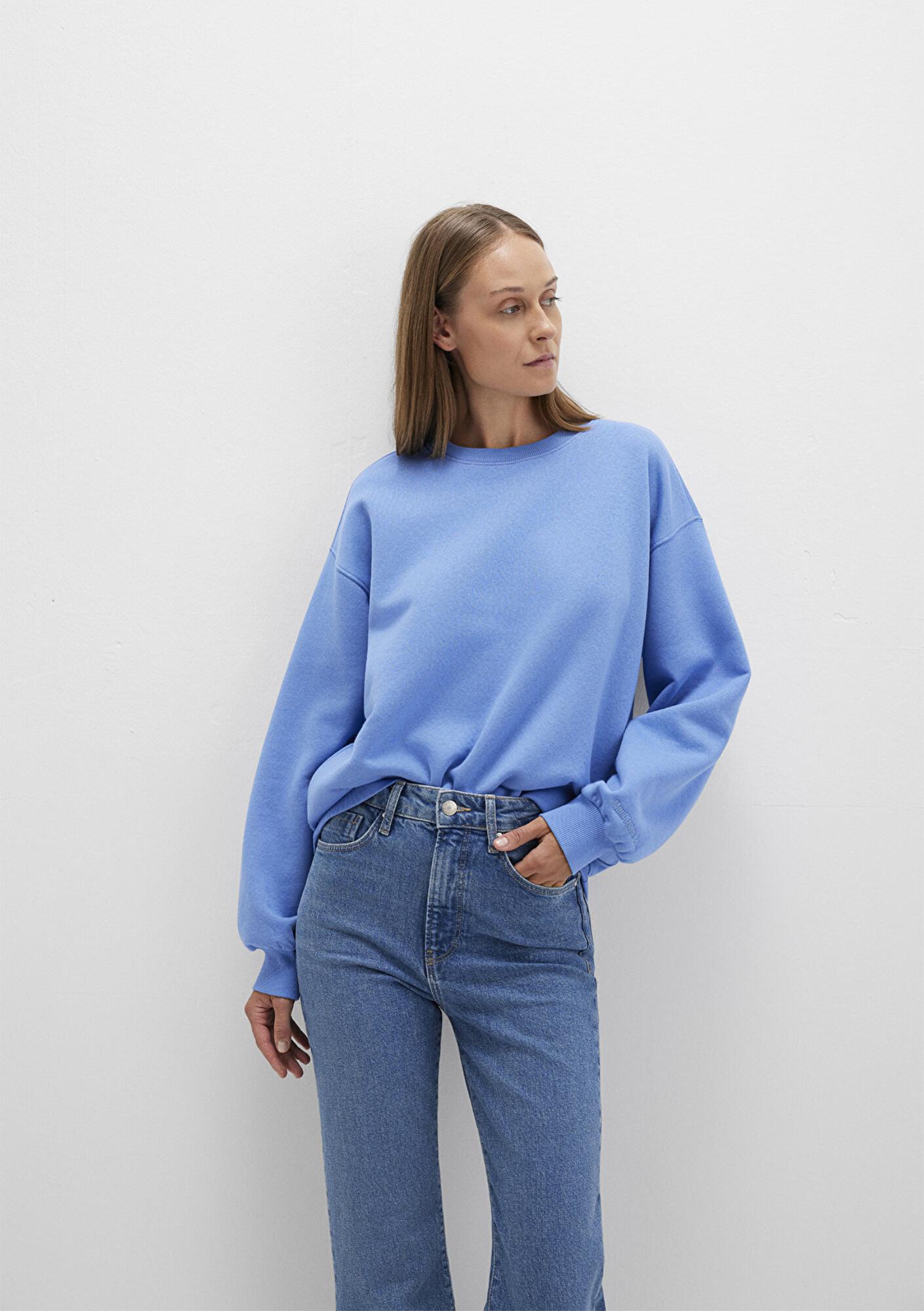Mavi Bisiklet Yaka Mavi Basic Sweatshirt 1610198-70790