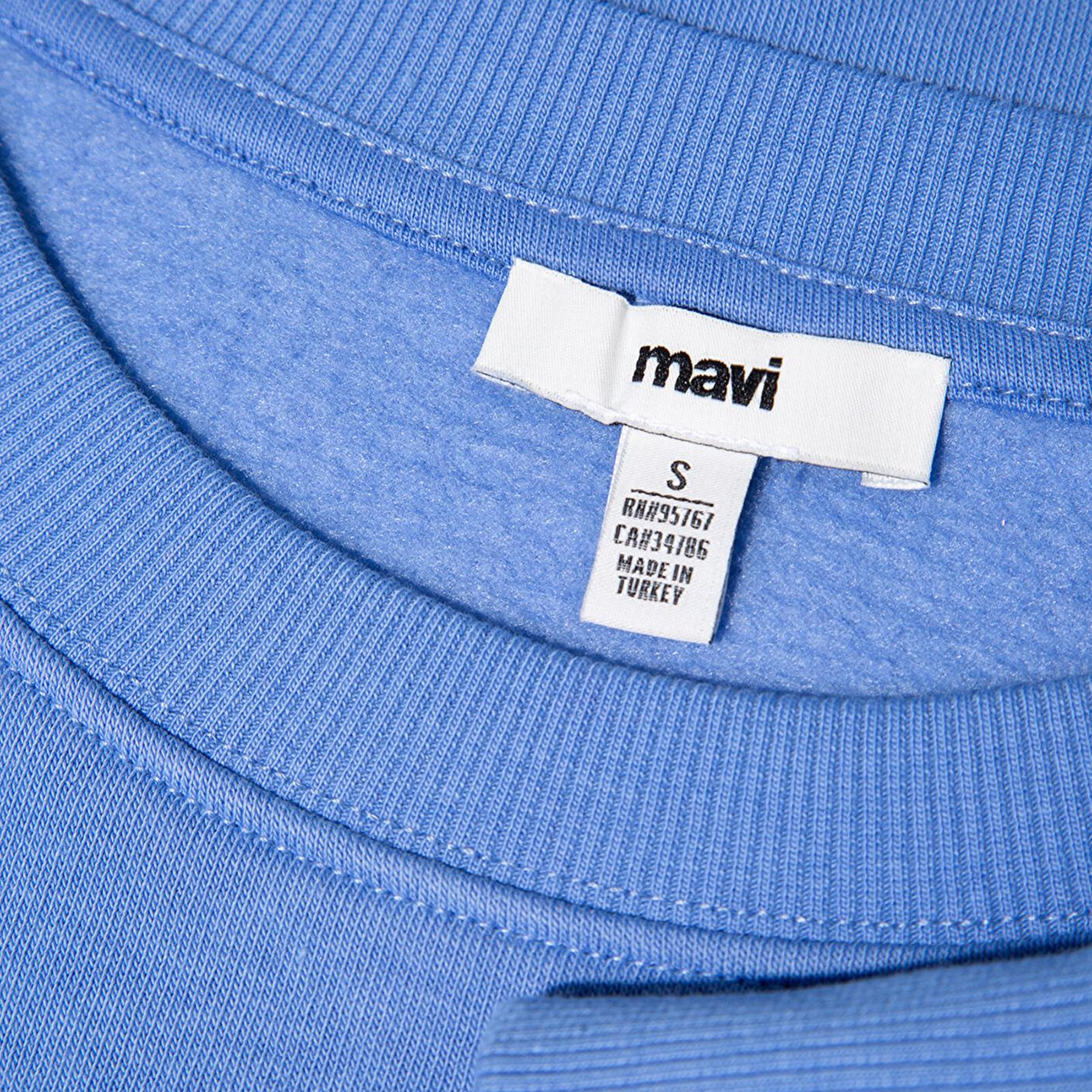 Mavi Bisiklet Yaka Mavi Basic Sweatshirt 1610198-70790