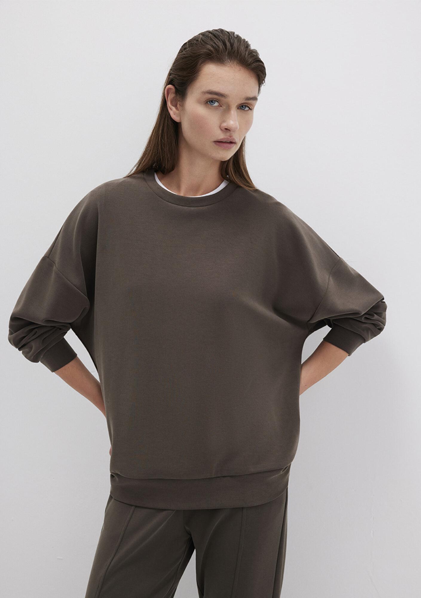 Mavi Lux Touch (TENCEL™) Modal Kahverengi Sweatshirt 168837-90707