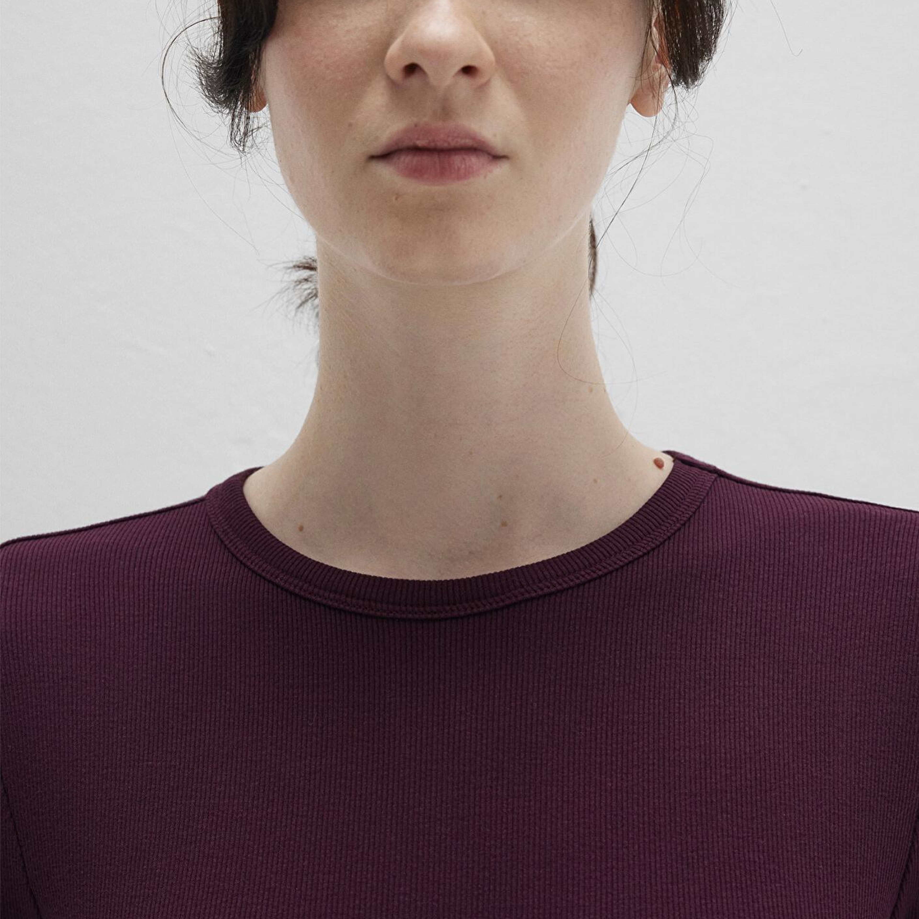 Mavi Mor Basic Tişört Fitted / Vücuda Oturan Kesim 1613081-70434