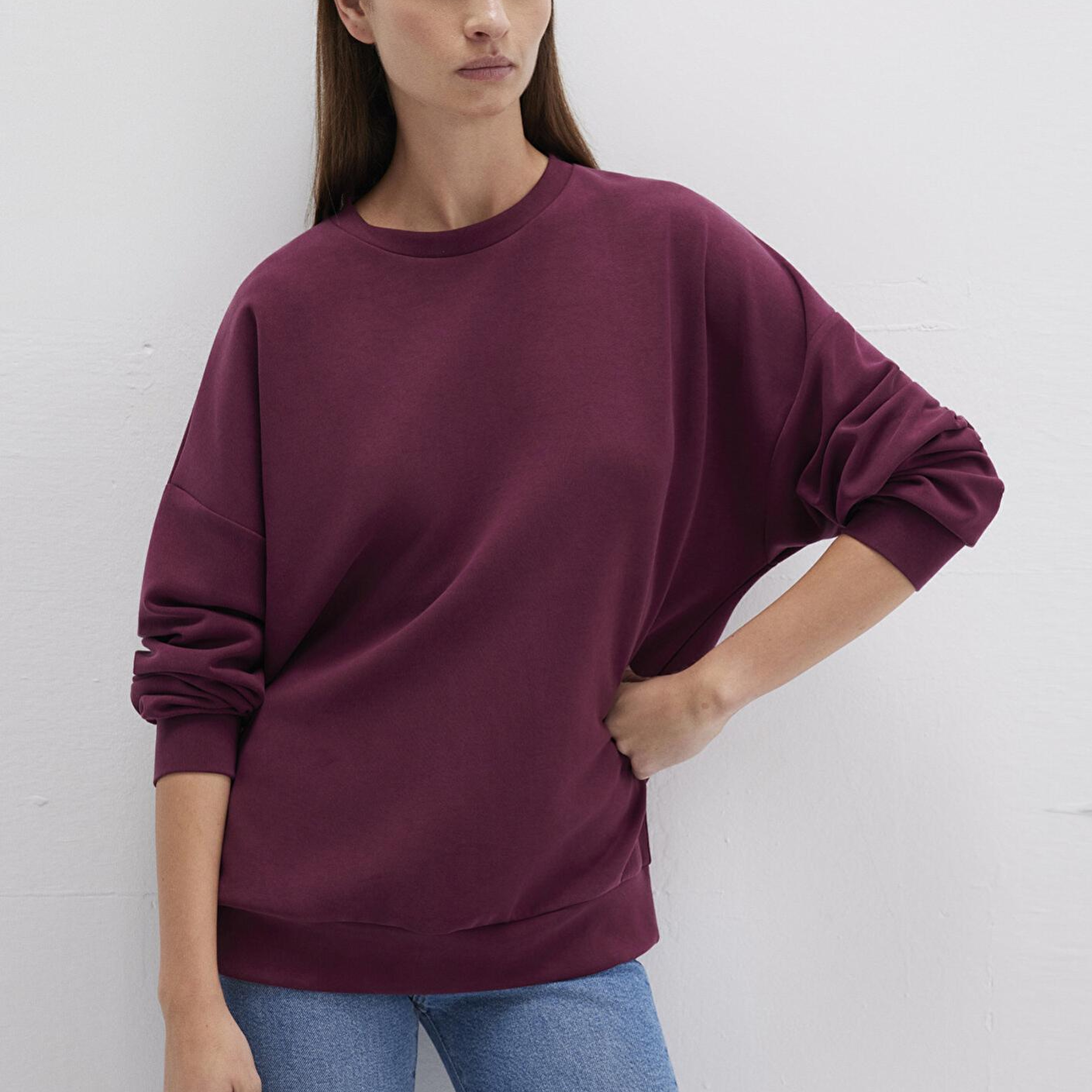 Mavi Lux Touch (TENCEL™) Modal Bordo Sweatshirt 168837-70426