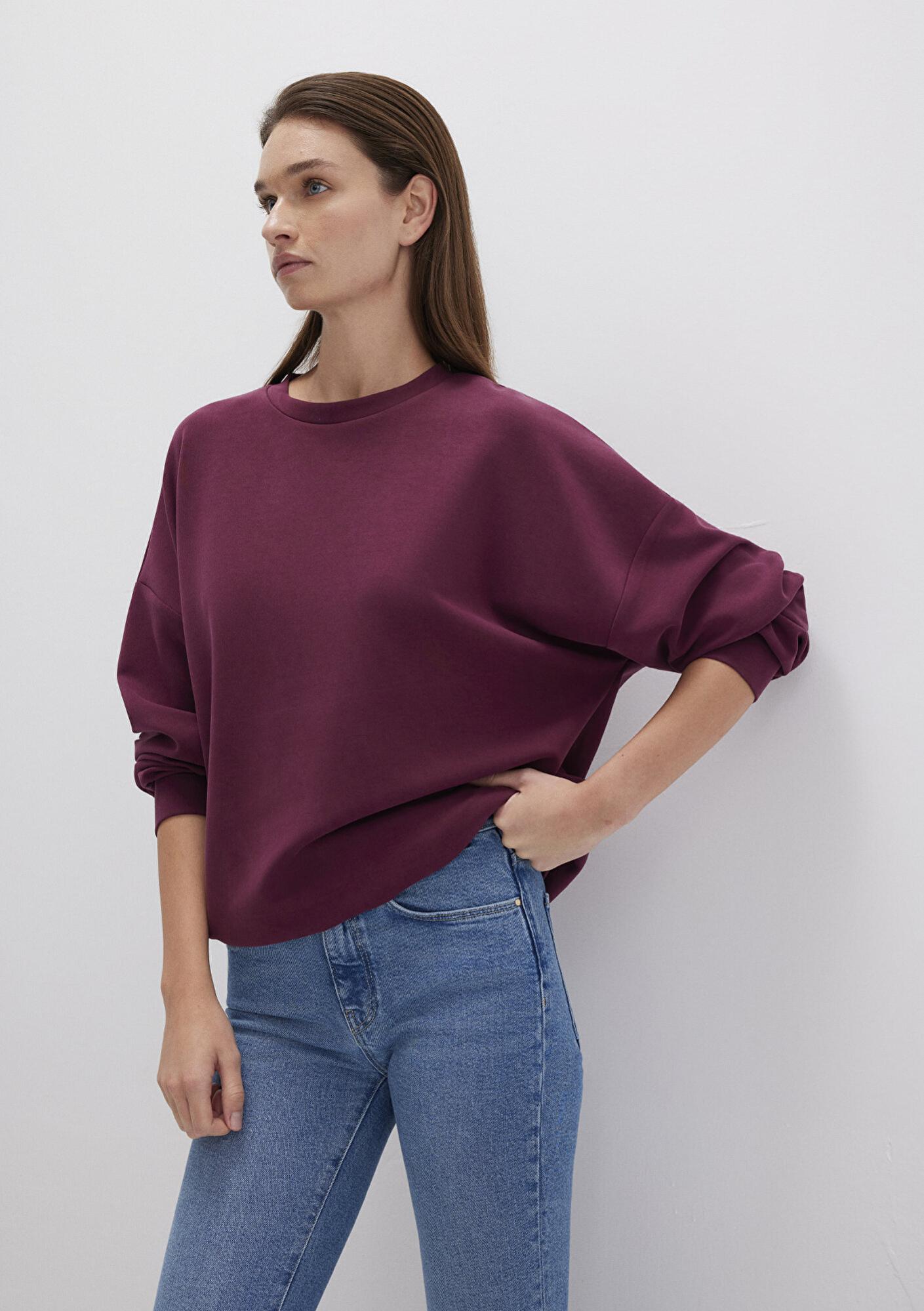Mavi Lux Touch (TENCEL™) Modal Bordo Sweatshirt 168837-70426