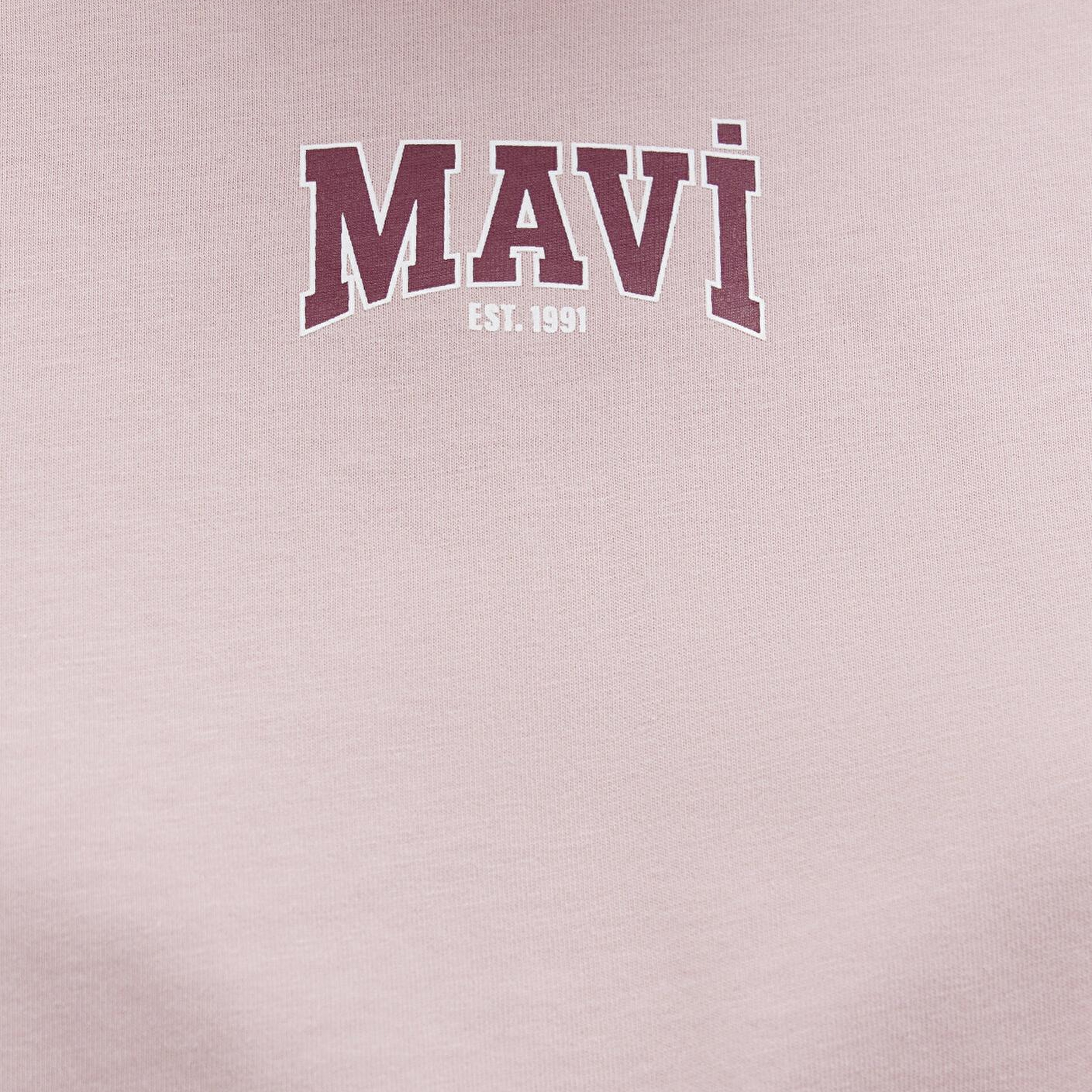 Mavi Mavi Logo Baskılı Pembe Crop Tişört Crop / Kısa Kesim 1613411-71018