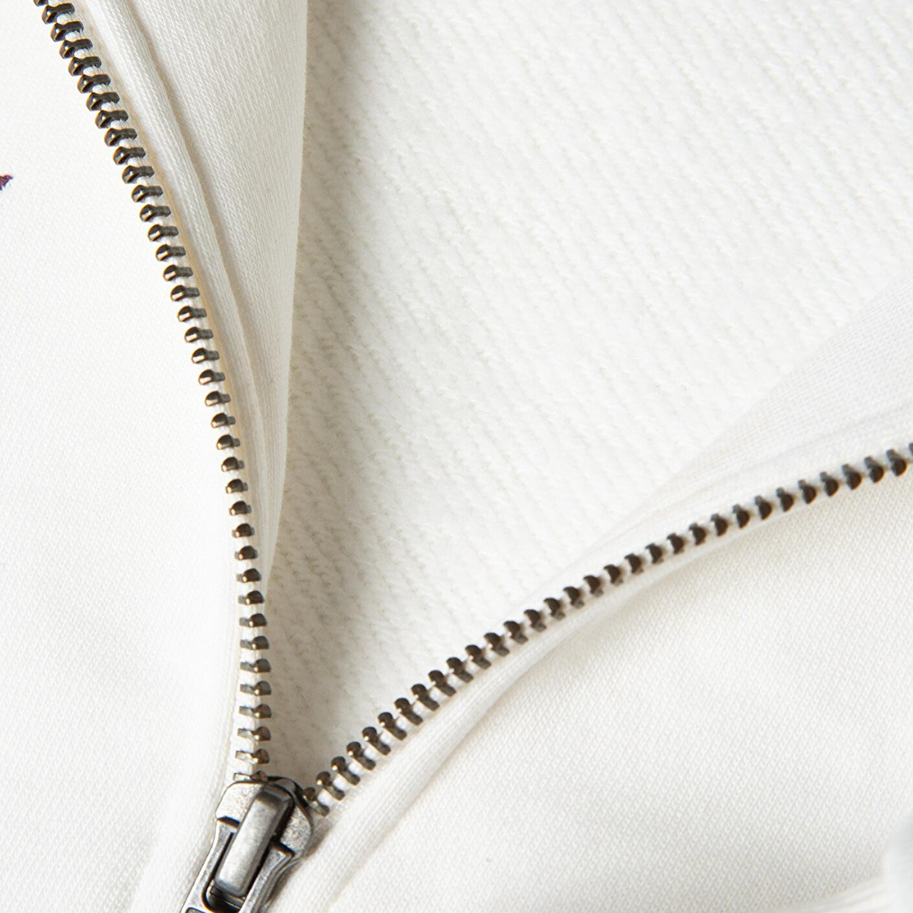 Mavi Mavi Logo Baskılı Yarı Fermuarlı Ekru Sweatshirt 1S10373-70057