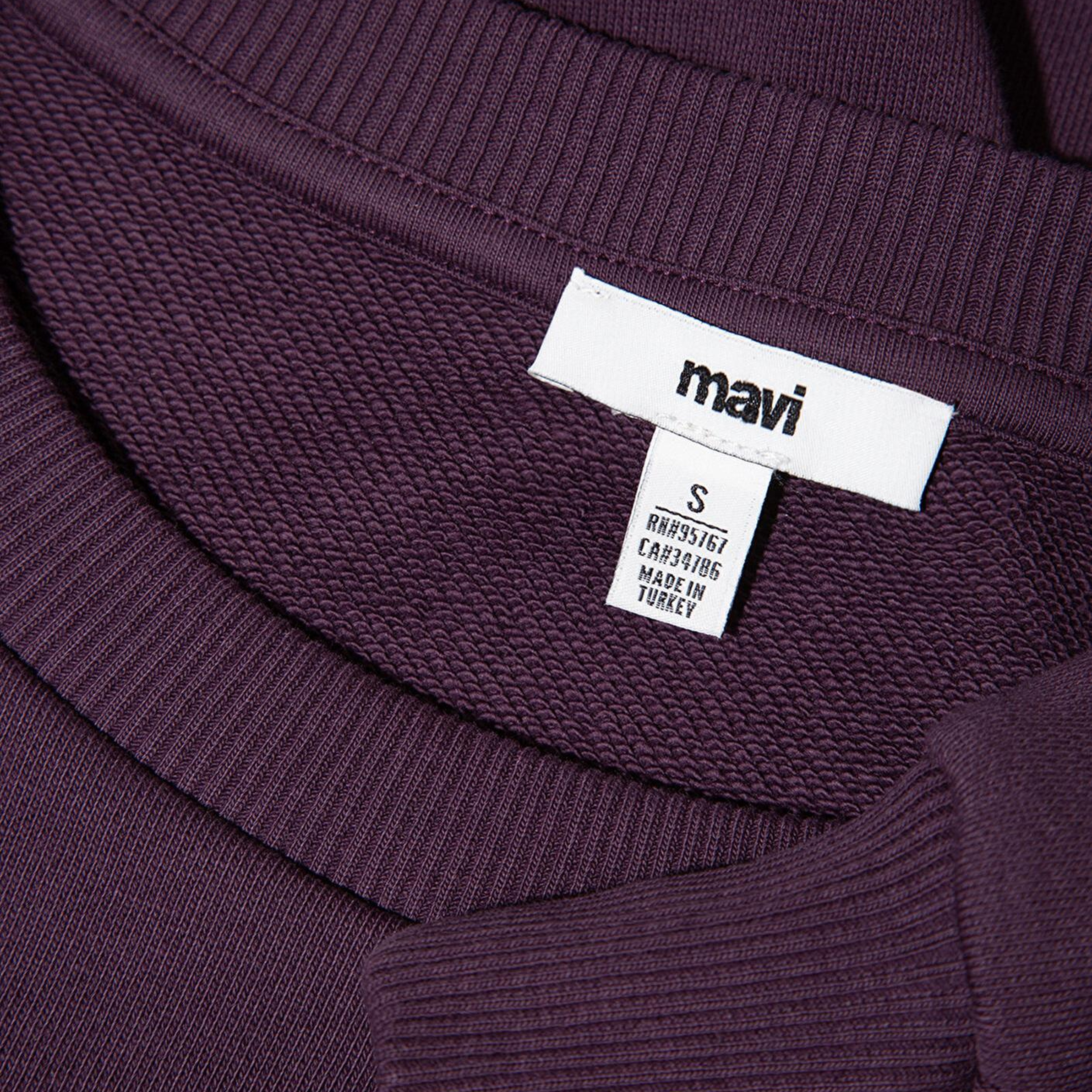 Mavi Mavi Logo Baskılı Mor Sweatshirt 1S10372-70635