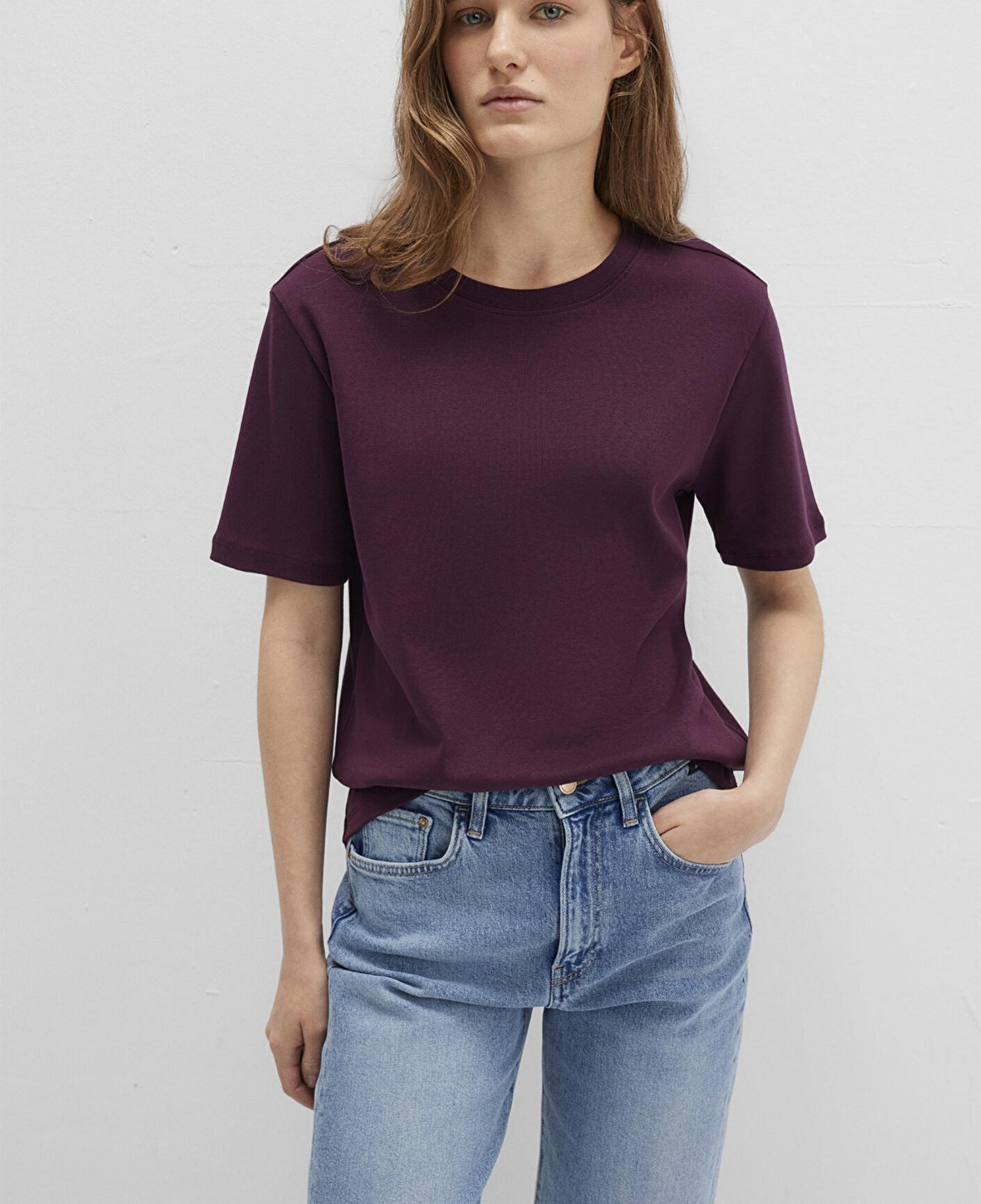 Mavi Mor Basic Tişört Semi Slim Fit / Yarı Dar Kesim 1612916-70434