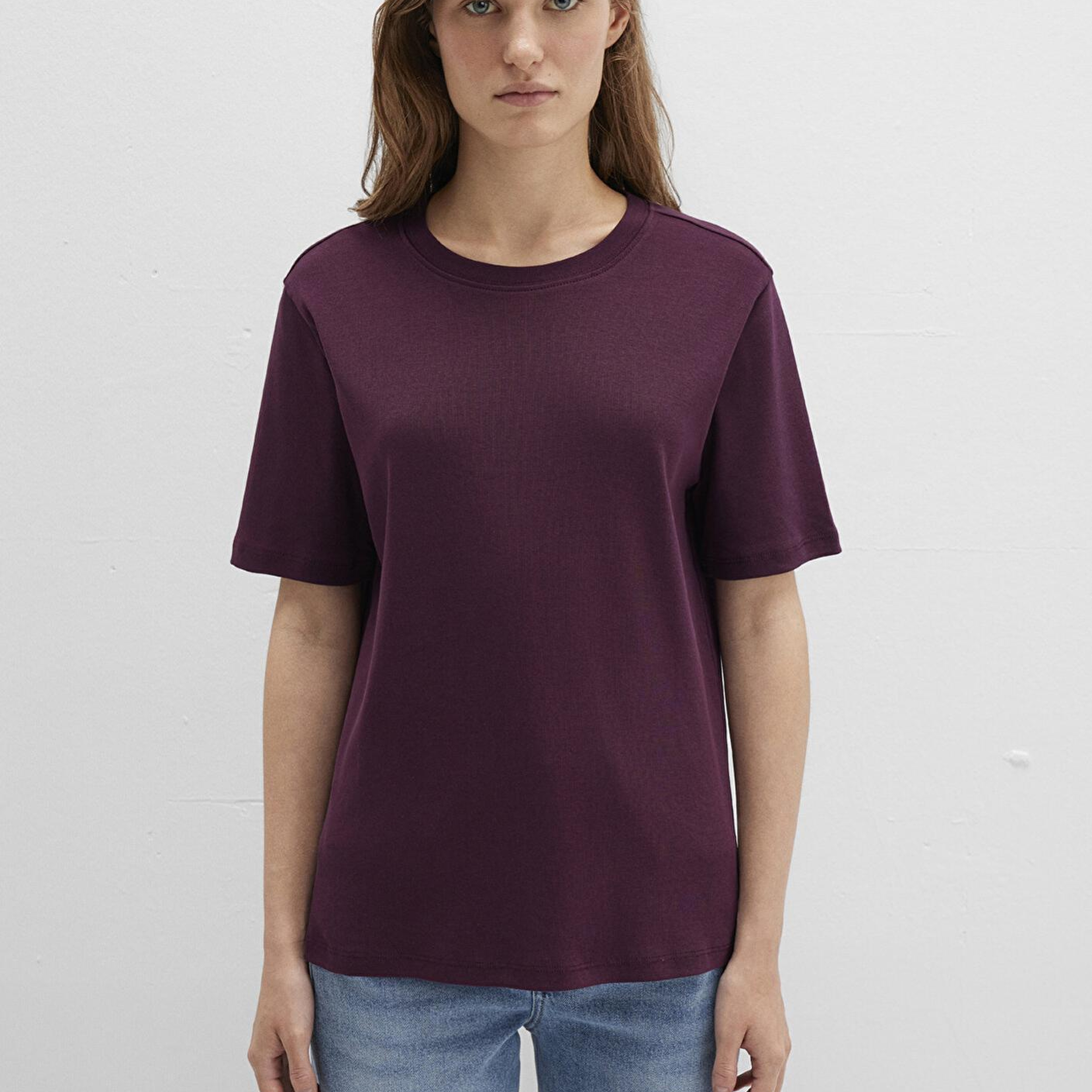 Mavi Mor Basic Tişört Semi Slim Fit / Yarı Dar Kesim 1612916-70434