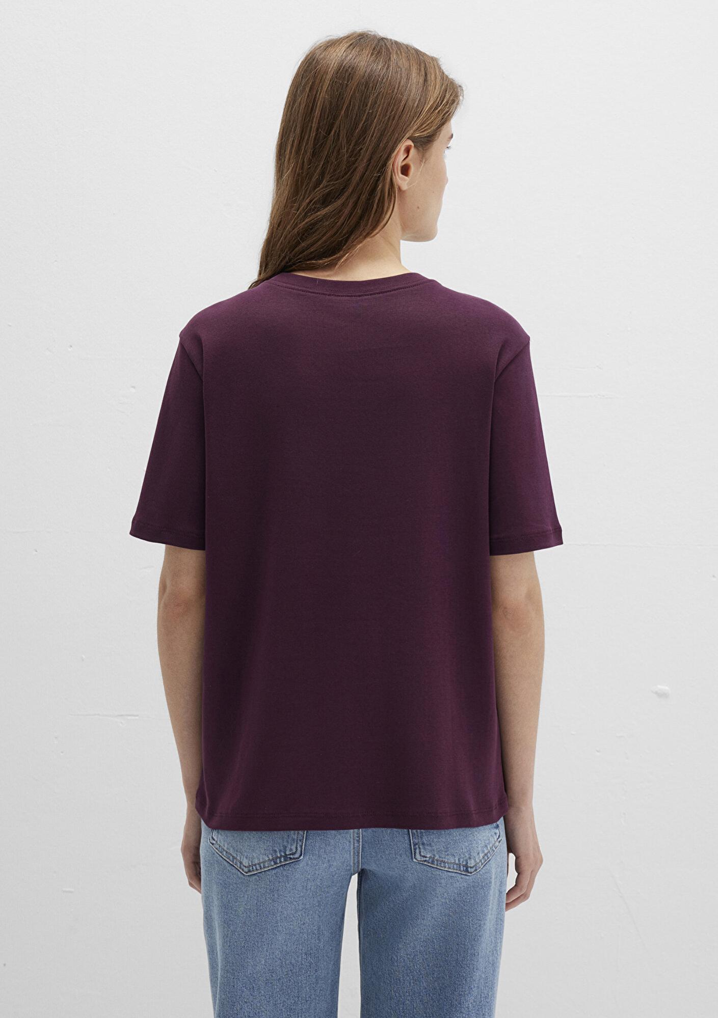 Mavi Mor Basic Tişört Semi Slim Fit / Yarı Dar Kesim 1612916-70434