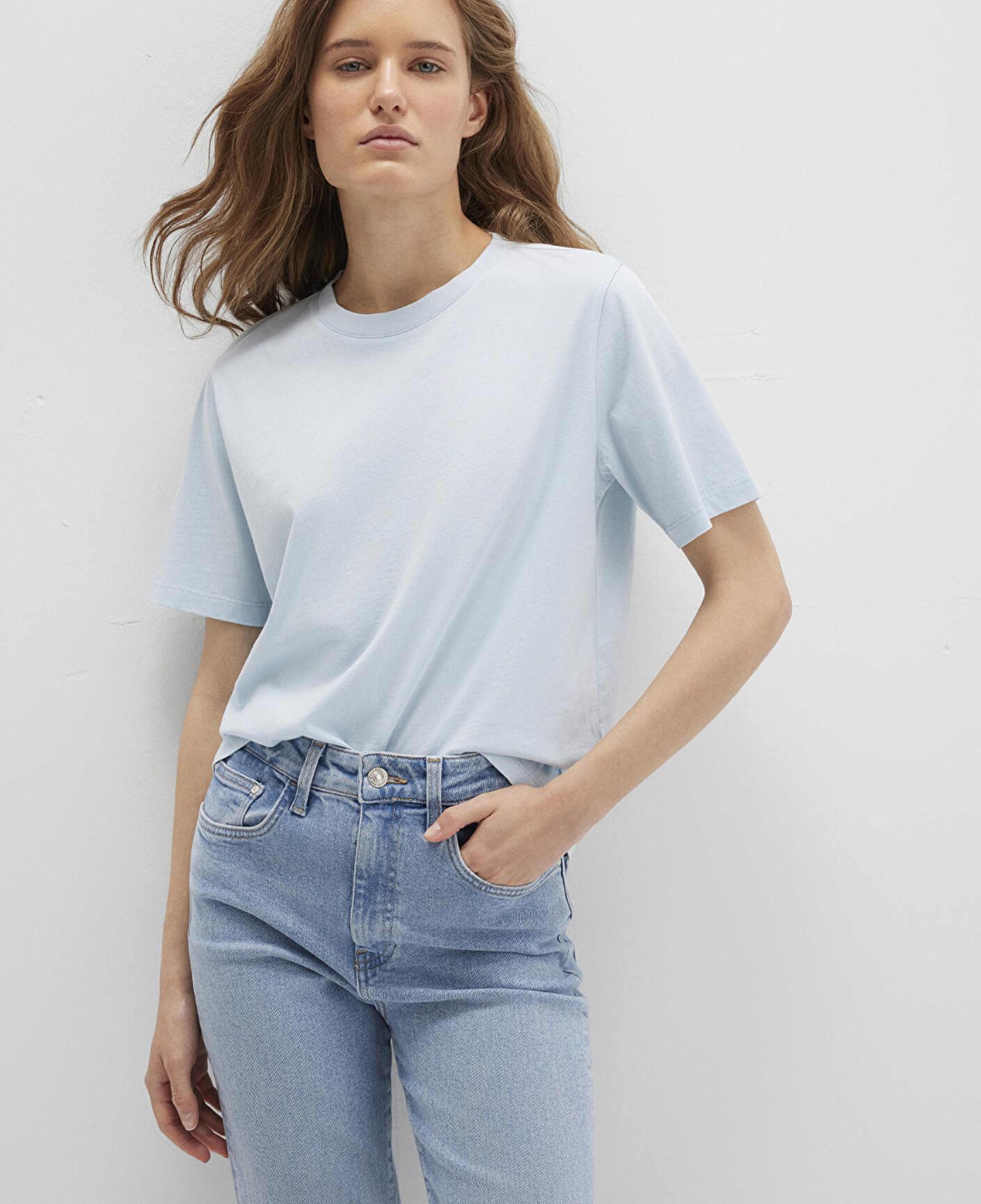 Mavi Bisiklet Yaka Mavi Basic Tişört Regular Fit / Normal Kesim 1600955-89484