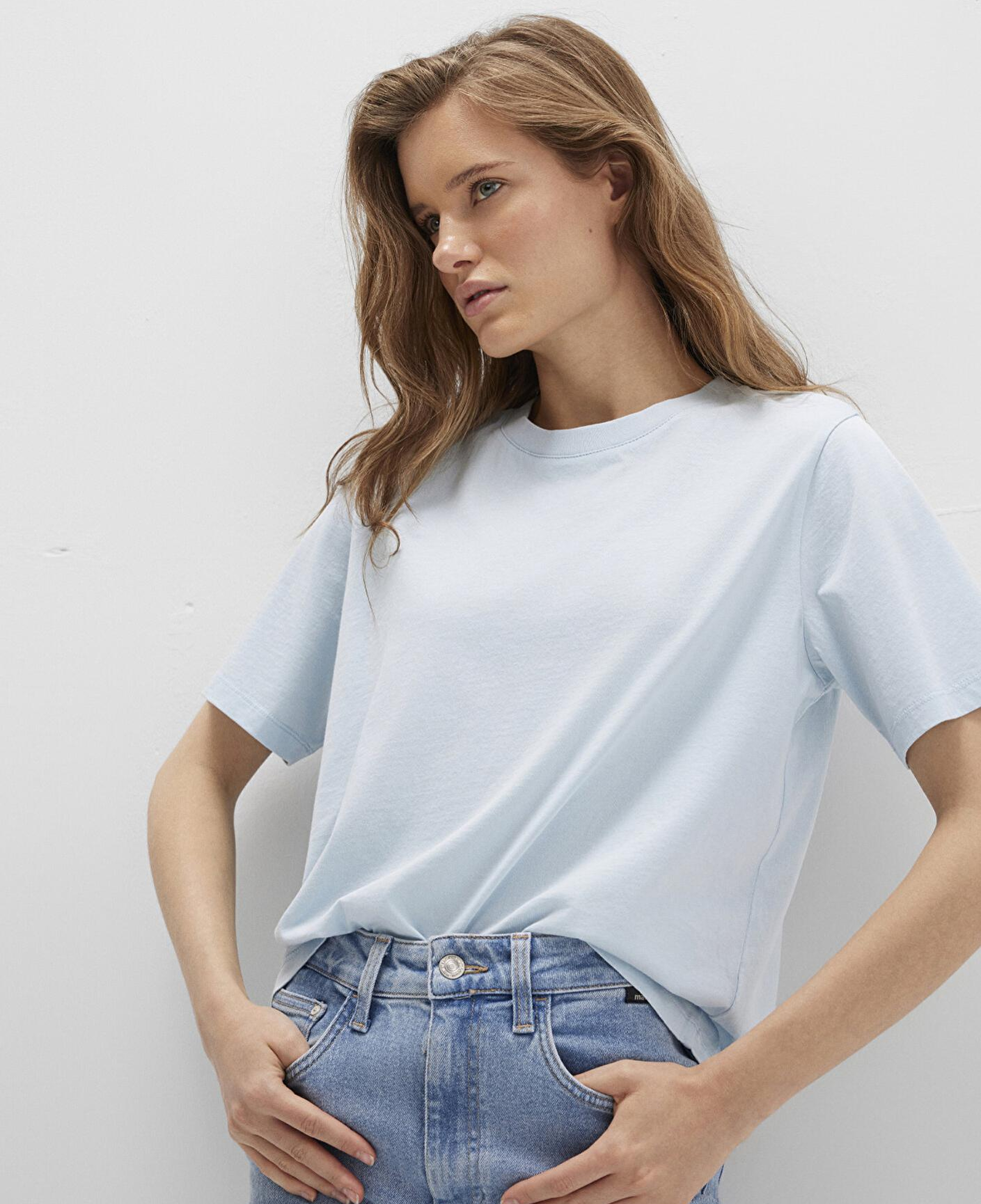 Mavi Bisiklet Yaka Mavi Basic Tişört Regular Fit / Normal Kesim 1600955-89484