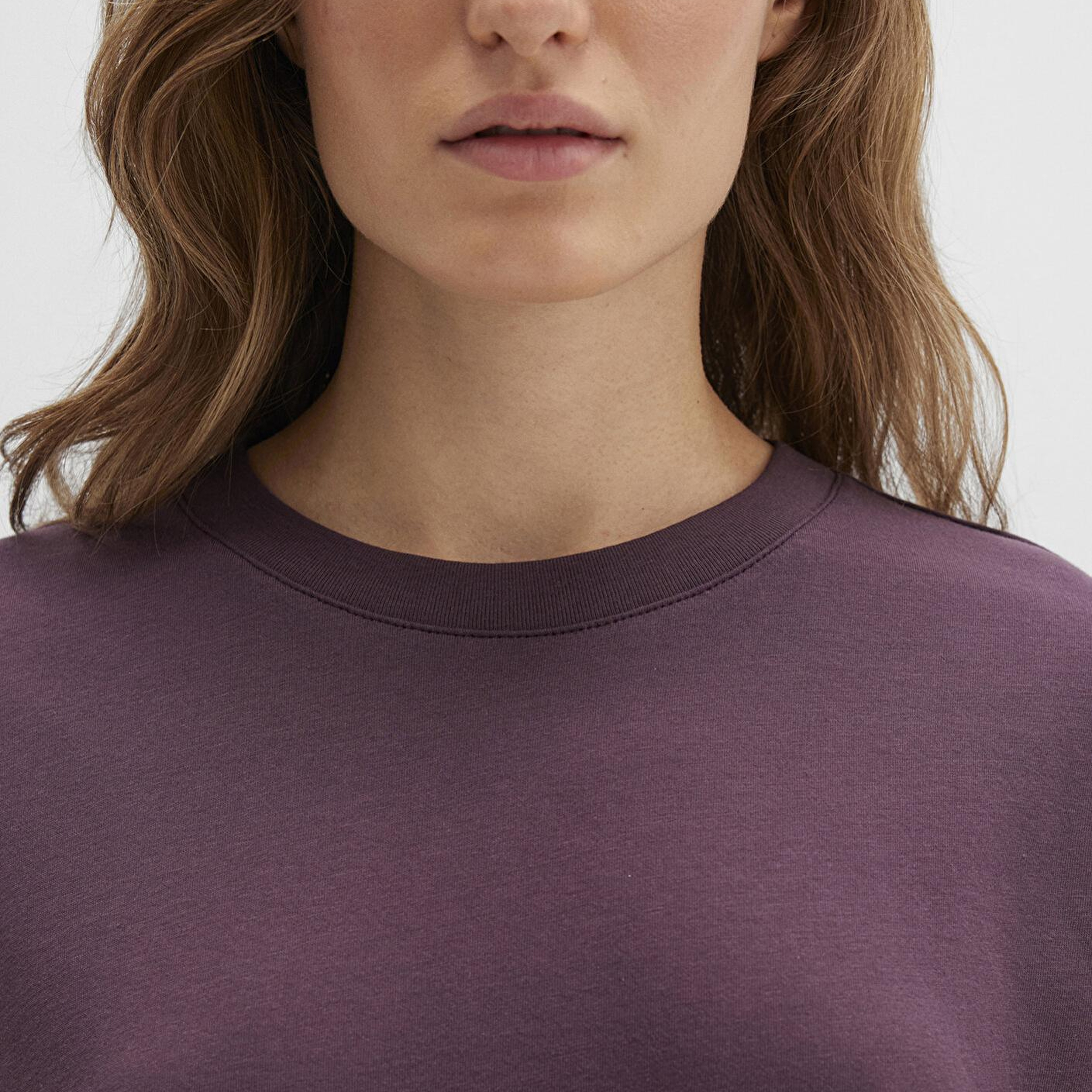 Mavi Biskilet Yaka Mor Basic Tişört Regular Fit / Normal Kesim 1600955-70434