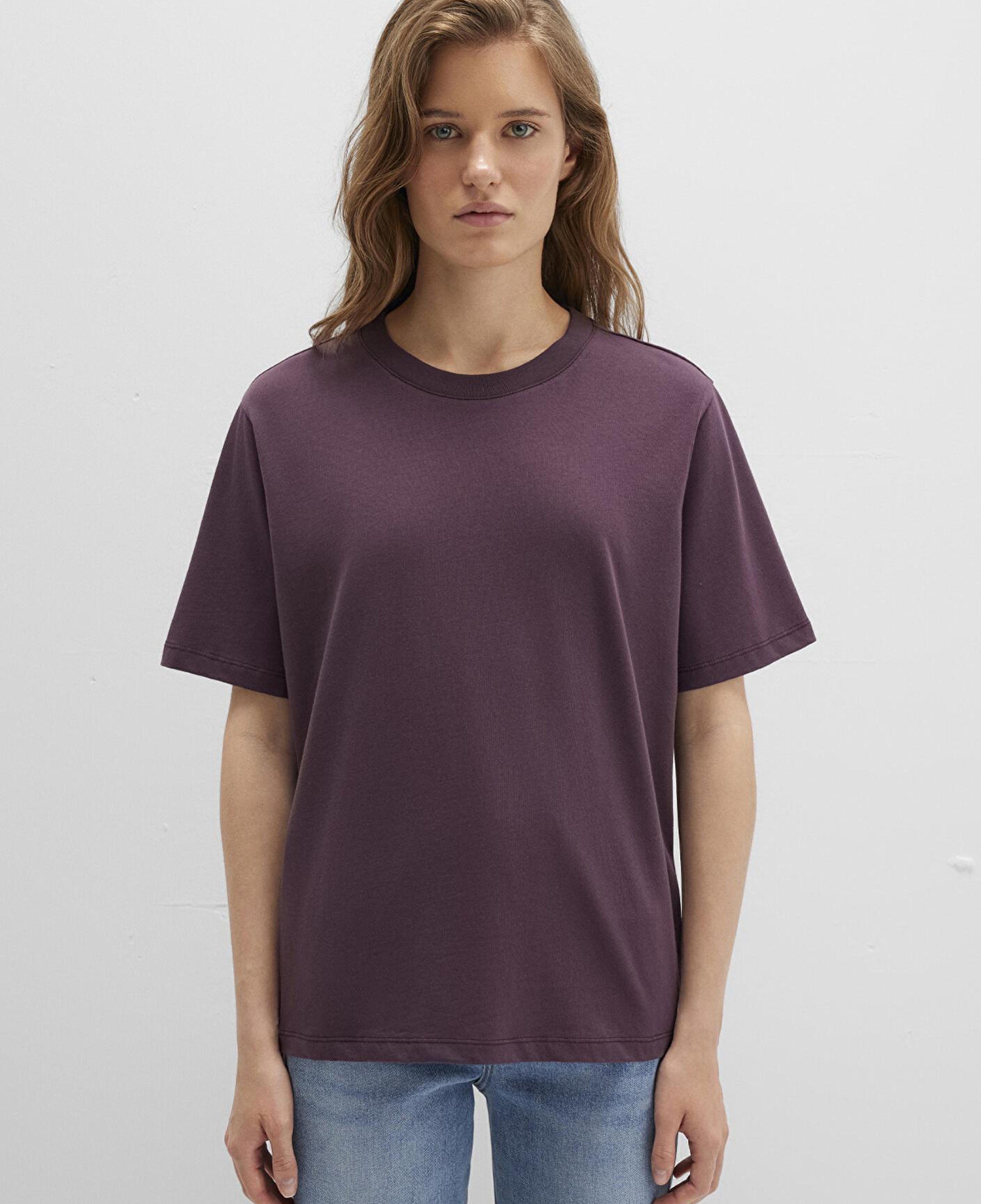 Mavi Biskilet Yaka Mor Basic Tişört Regular Fit / Normal Kesim 1600955-70434