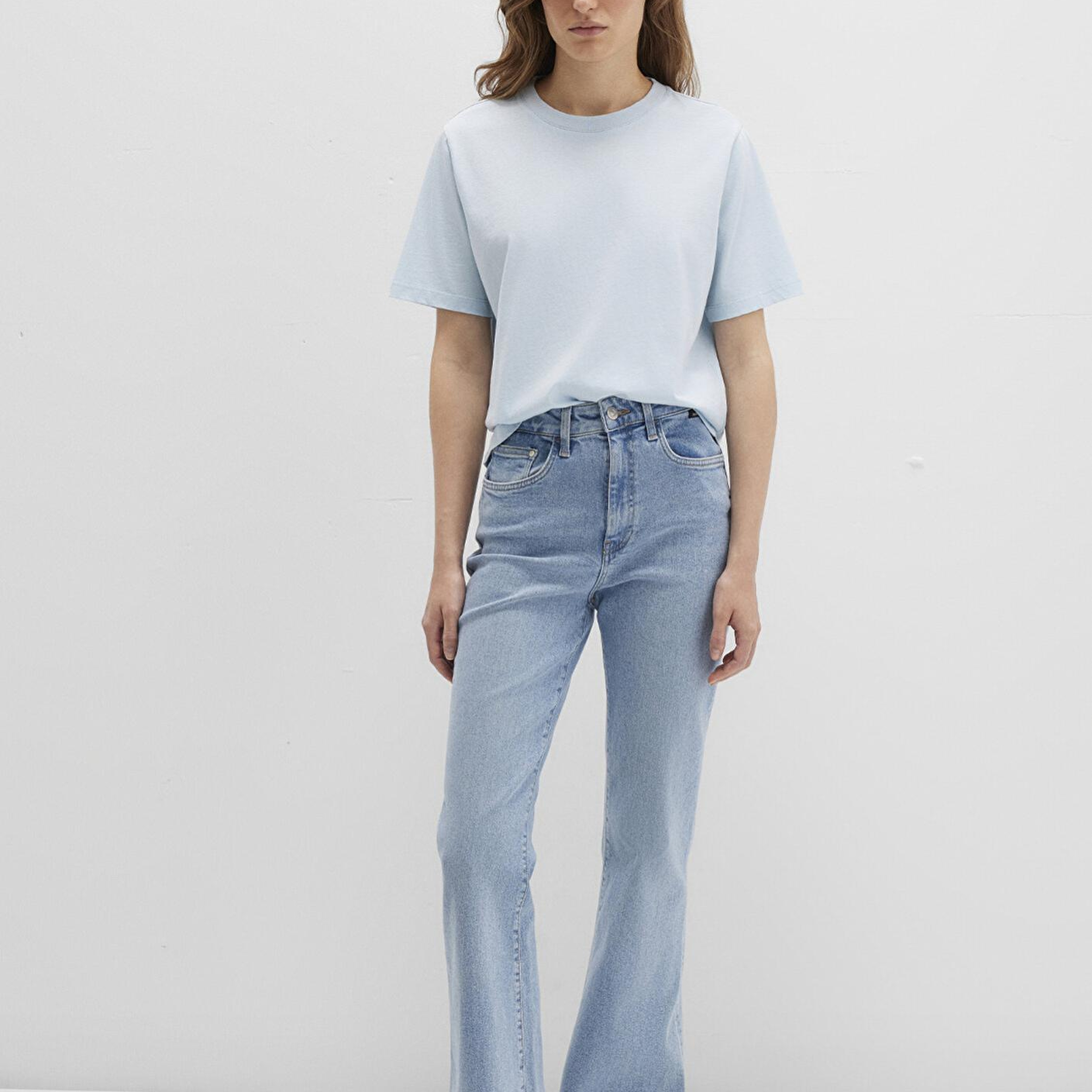 Mavi Bisiklet Yaka Mavi Basic Tişört Regular Fit / Normal Kesim 1600955-89484