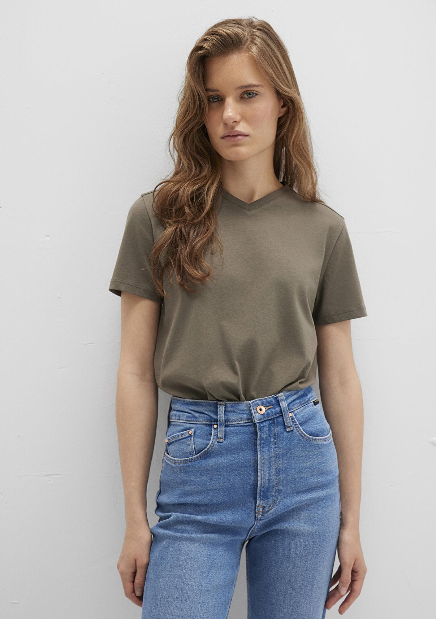 Mavi Haki Basic Tişört Slim Fit / Dar Kesim 1613536-86961