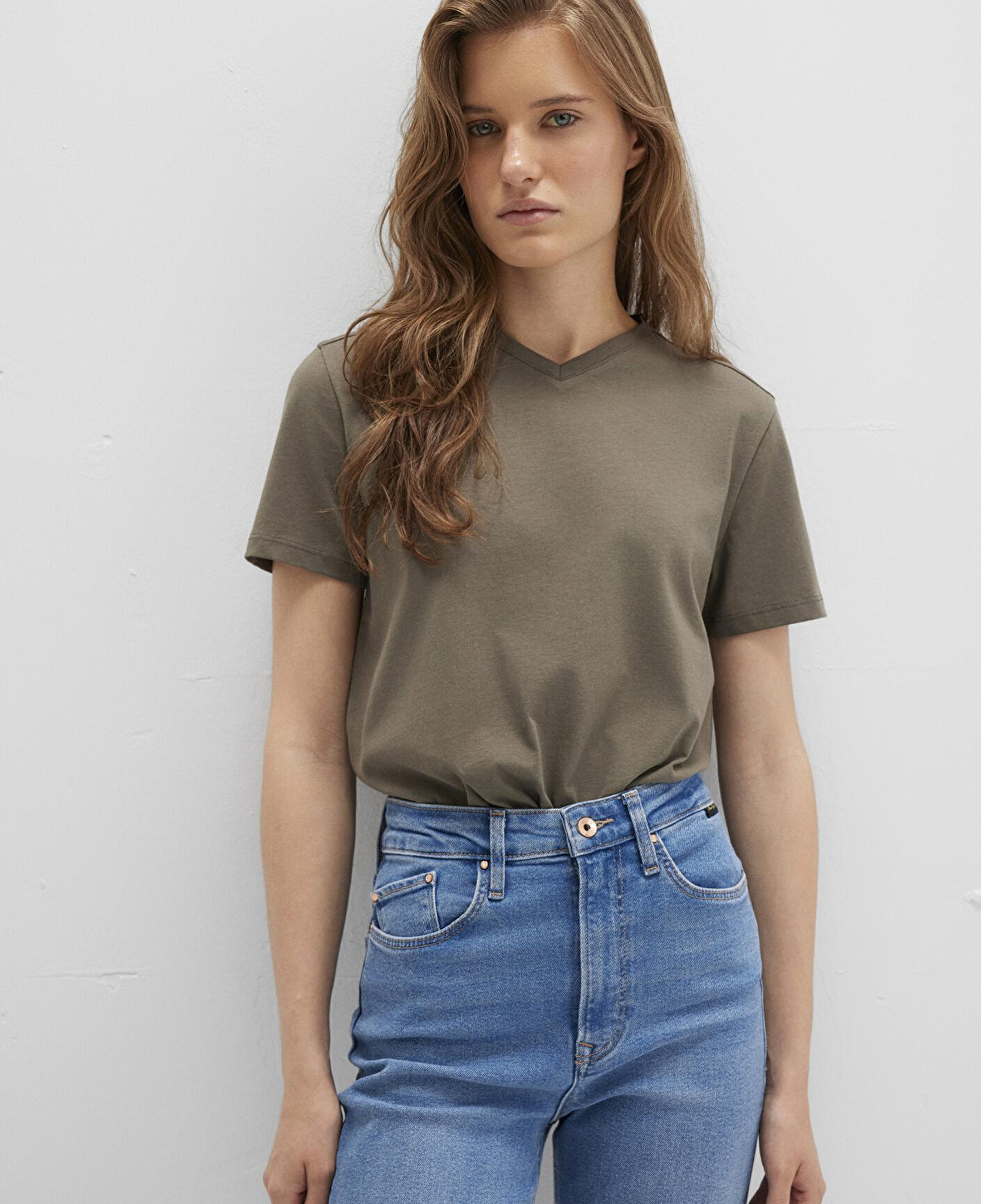 Mavi Haki Basic Tişört Slim Fit / Dar Kesim 1613536-86961