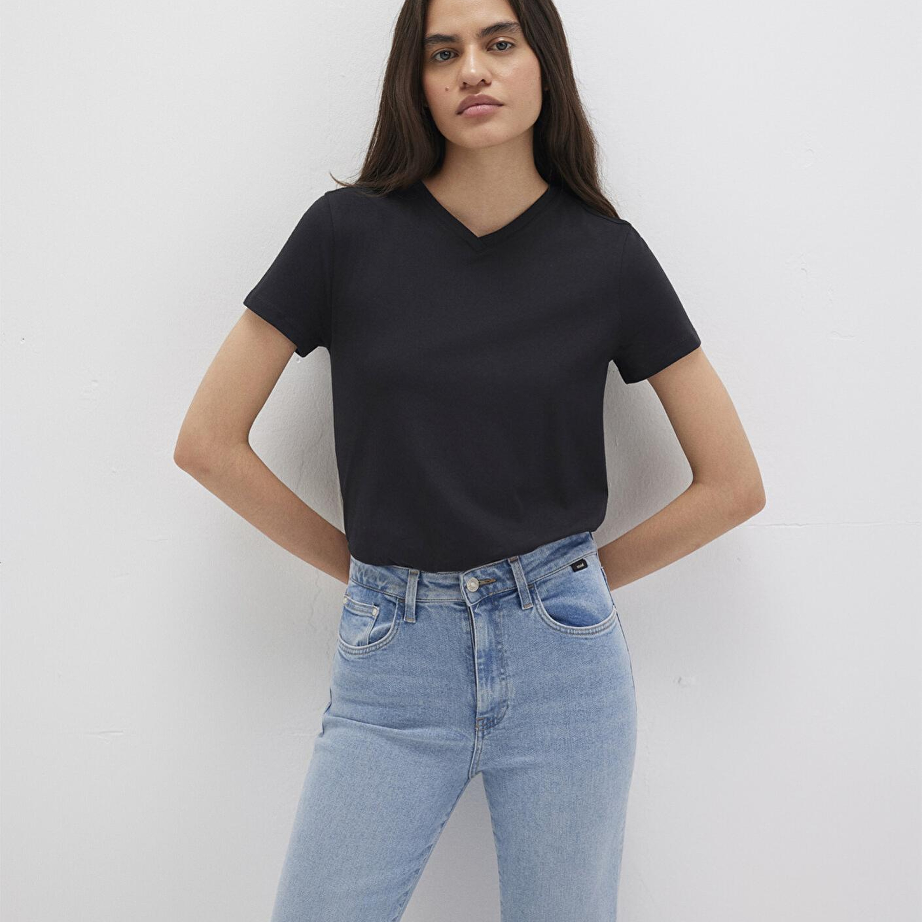 Mavi Siyah Basic Tişört Slim Fit / Dar Kesim 1613536-900