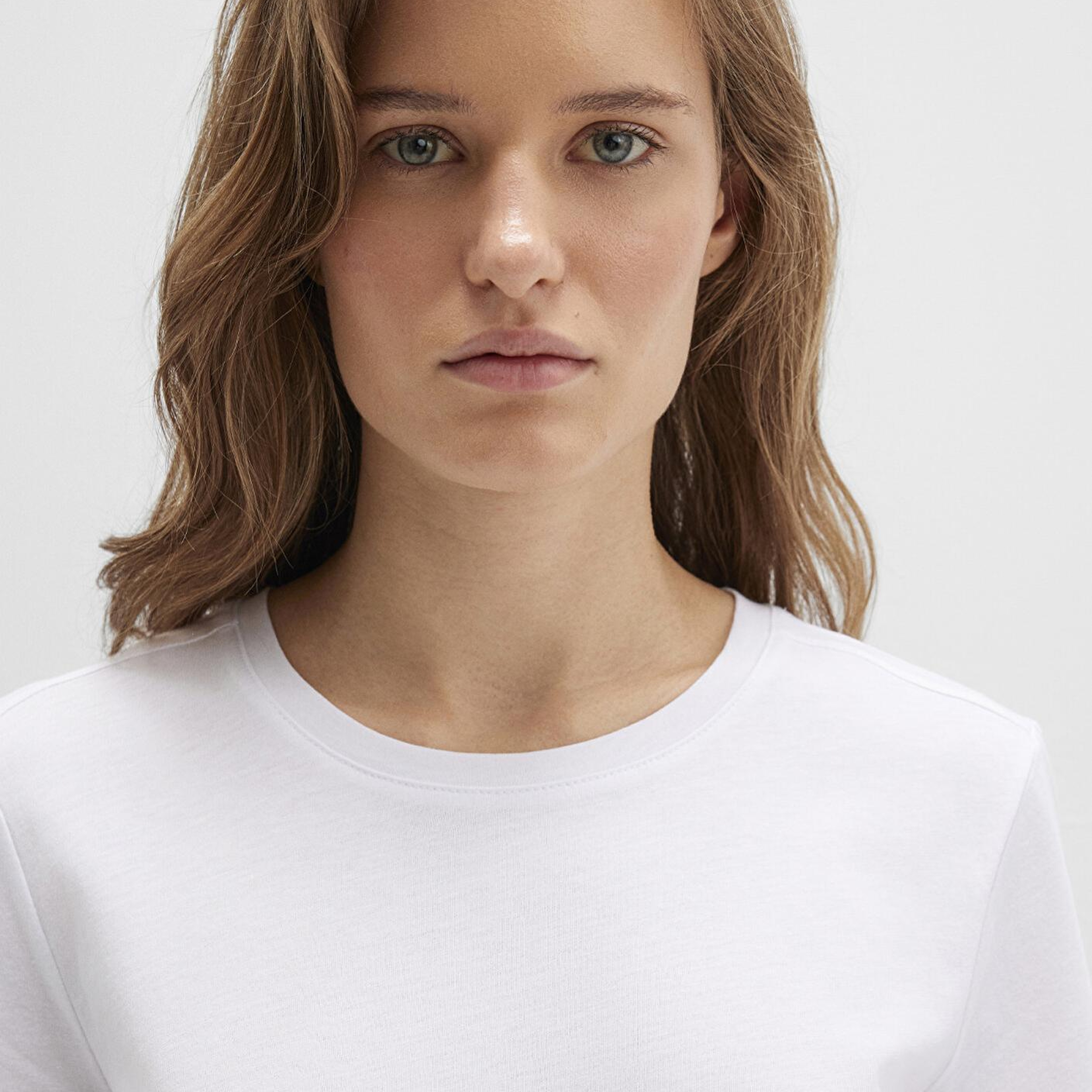 Mavi Beyaz Basic Tişört Slim Fit / Dar Kesim 1613406-620