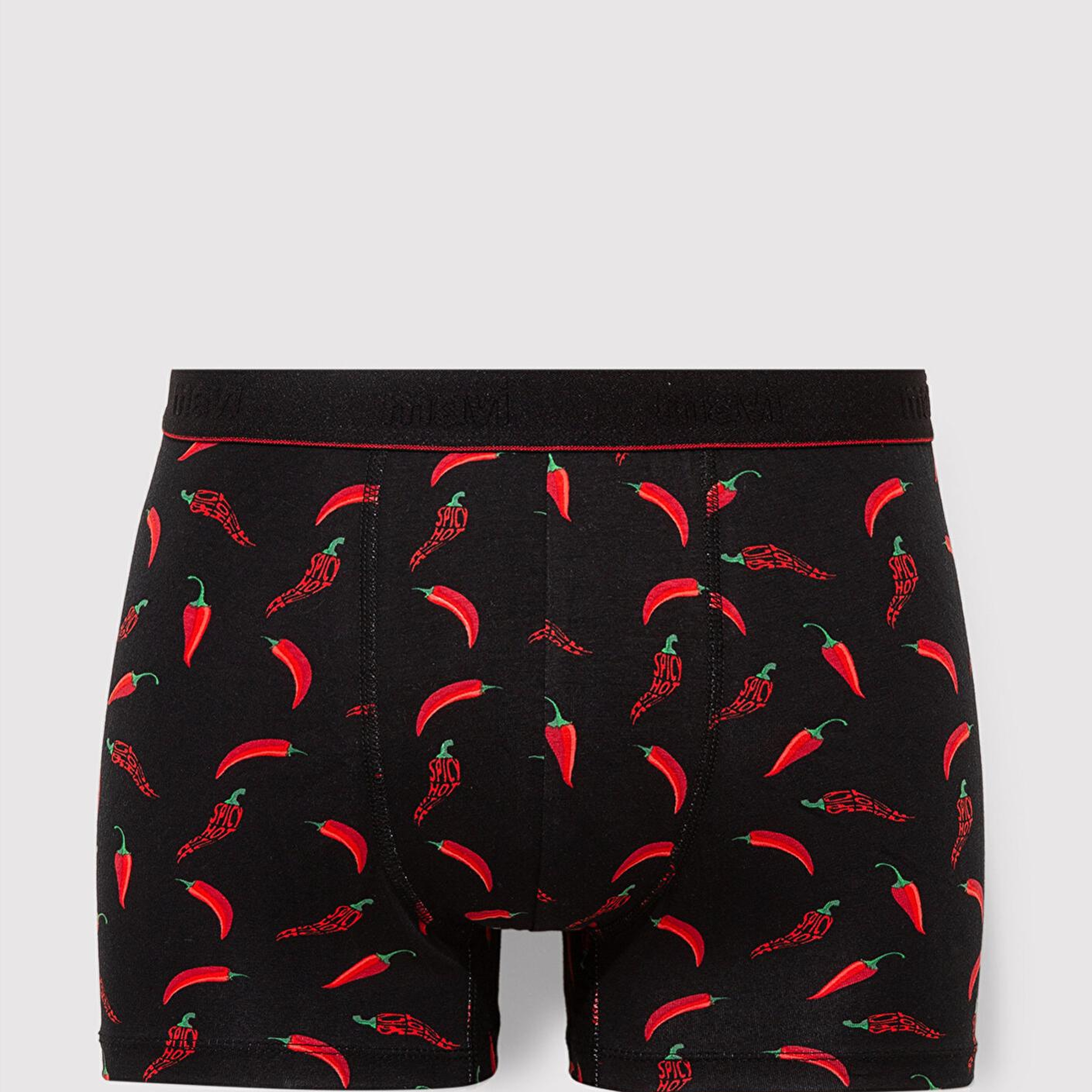 Mavi Biber Baskılı Siyah Boxer 0911980-900