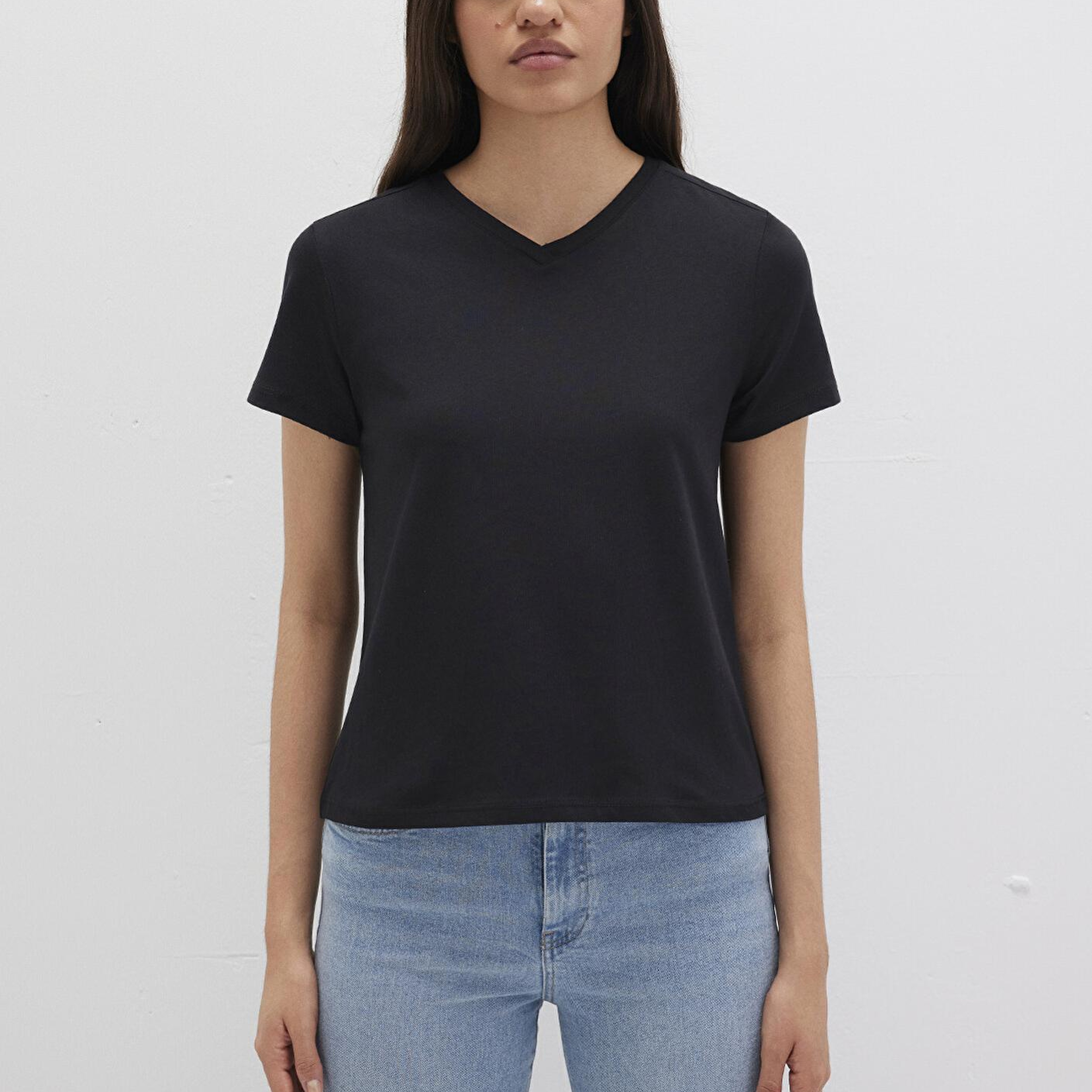 Mavi Siyah Basic Tişört Slim Fit / Dar Kesim 1613536-900