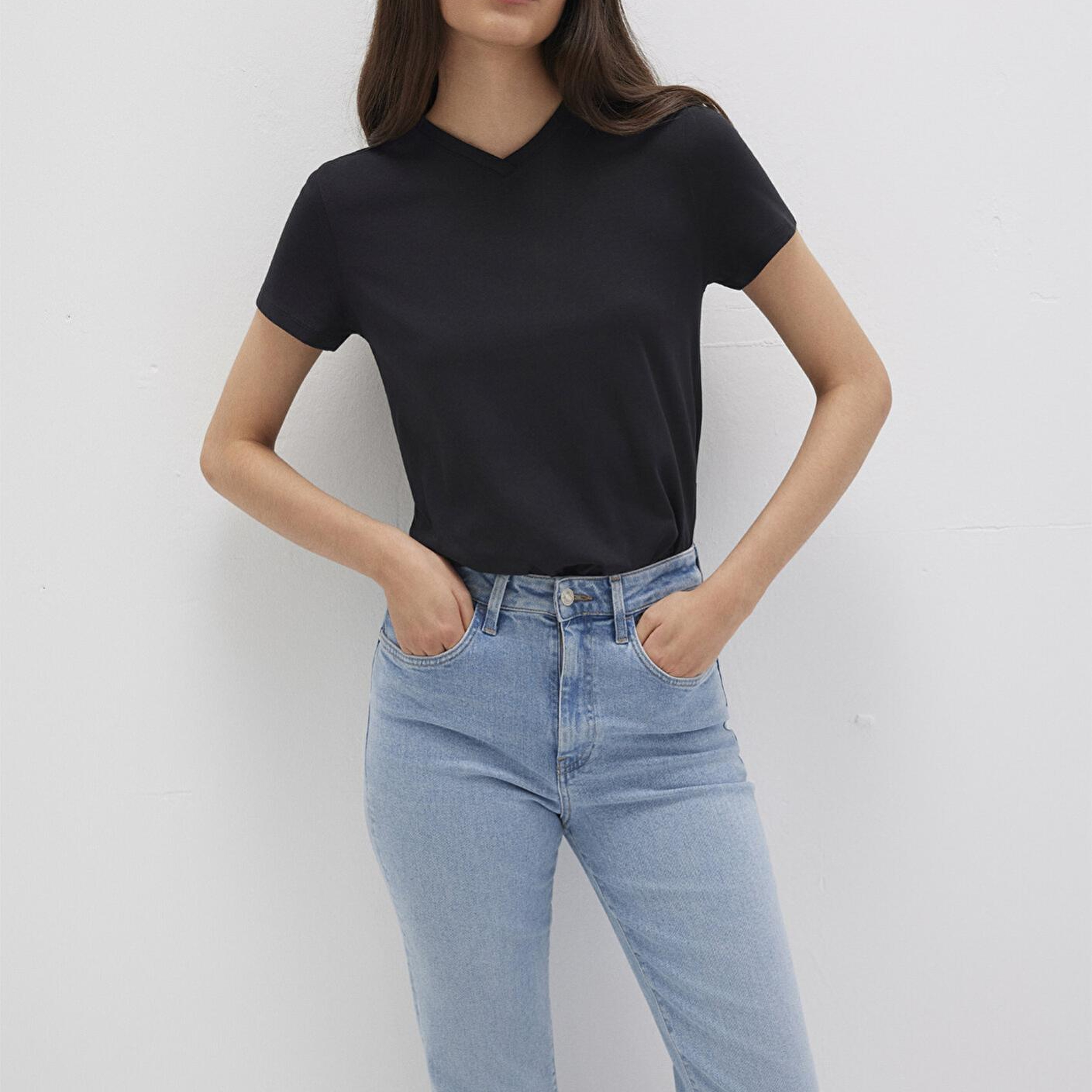 Mavi Siyah Basic Tişört Slim Fit / Dar Kesim 1613536-900