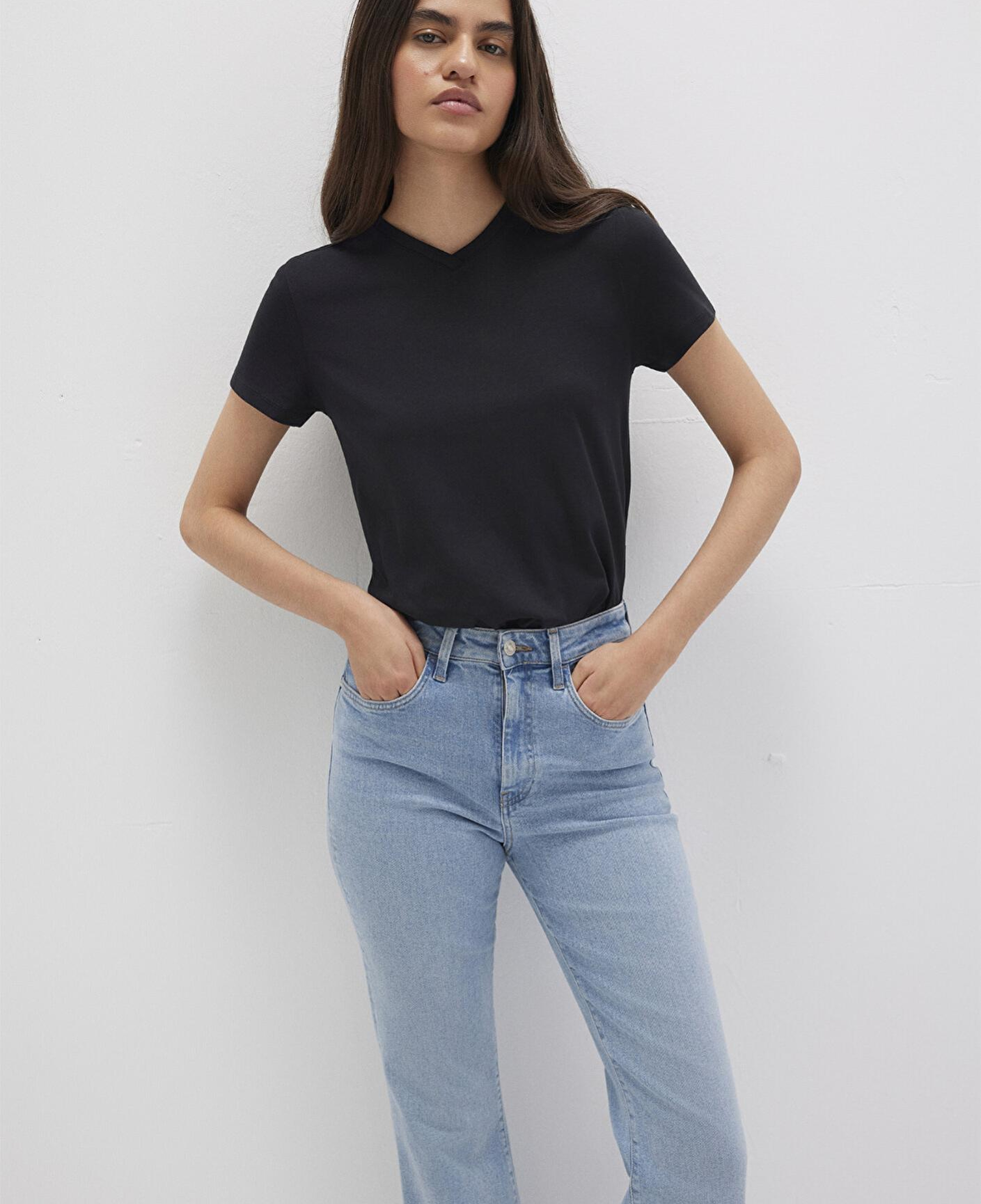 Mavi Siyah Basic Tişört Slim Fit / Dar Kesim 1613536-900