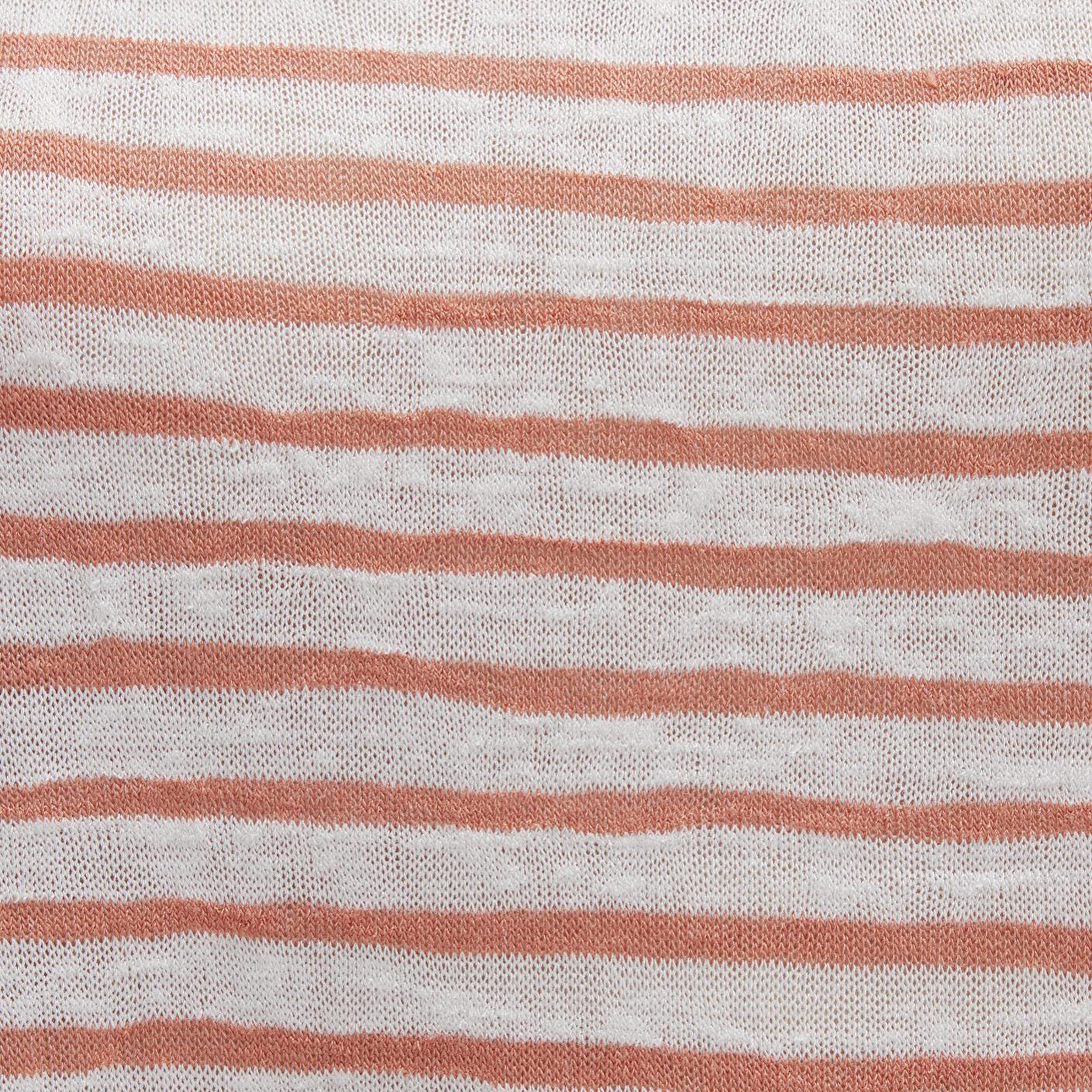 Mavi Turuncu Çizgili Tişört Loose Fit / Bol Rahat Kesim 1612664-90710