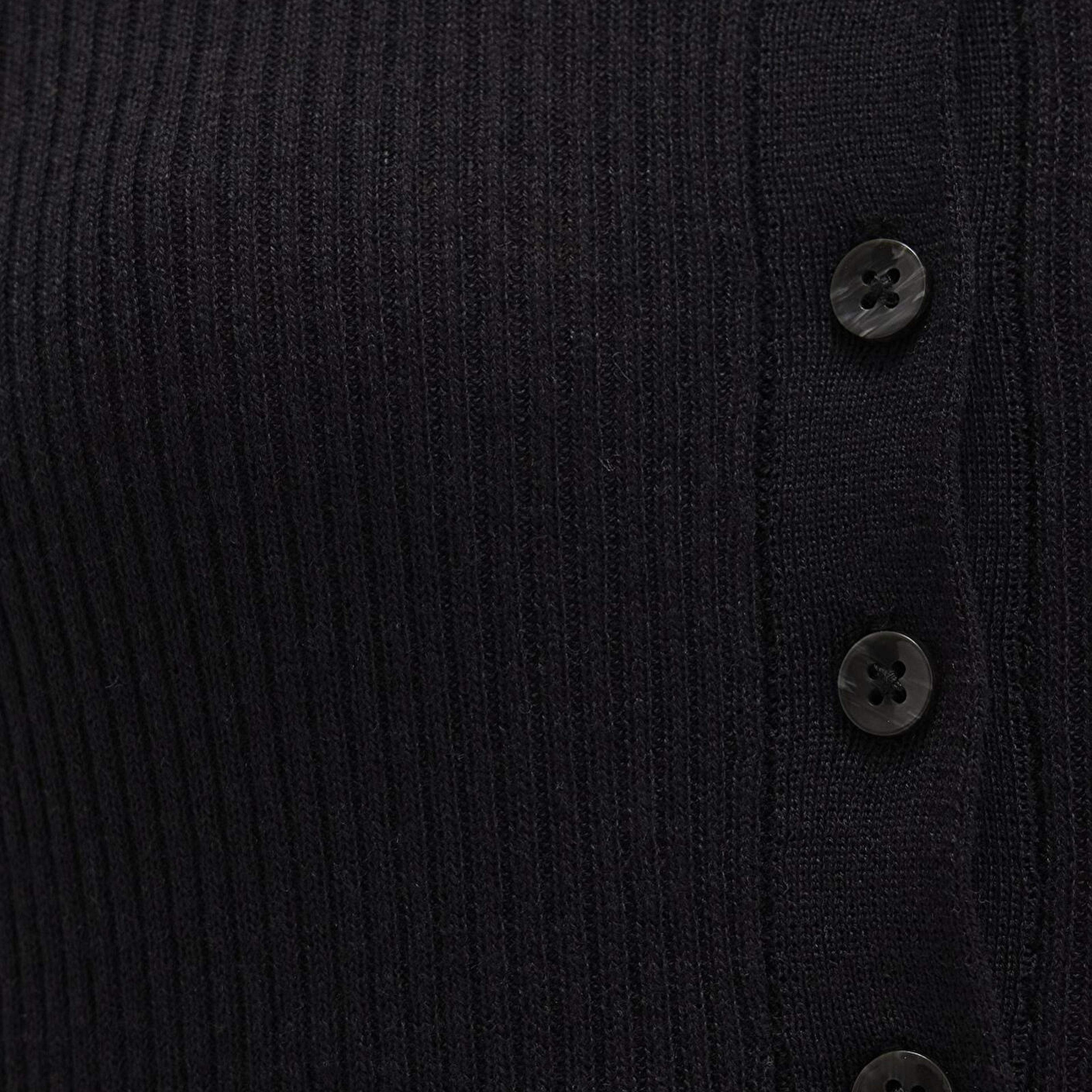 Mavi Yün Karışımlı Düğme Detaylı Antrasit Kazak Fitted / Vücuda Oturan Kesim 1710730-80023