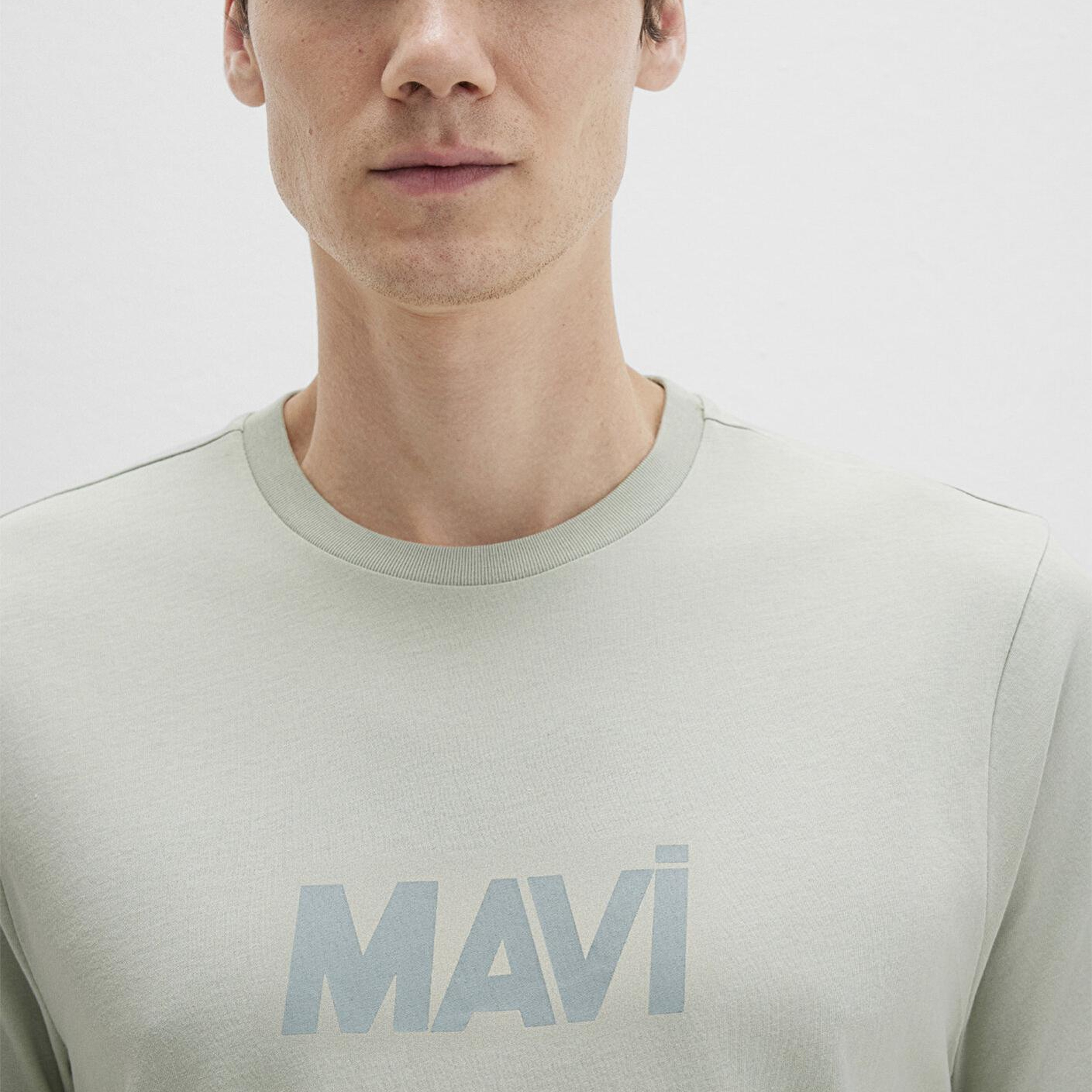 Mavi Mavi Logo Baskılı Yeşil Tişört Regular Fit / Normal Kesim 0612896-83995