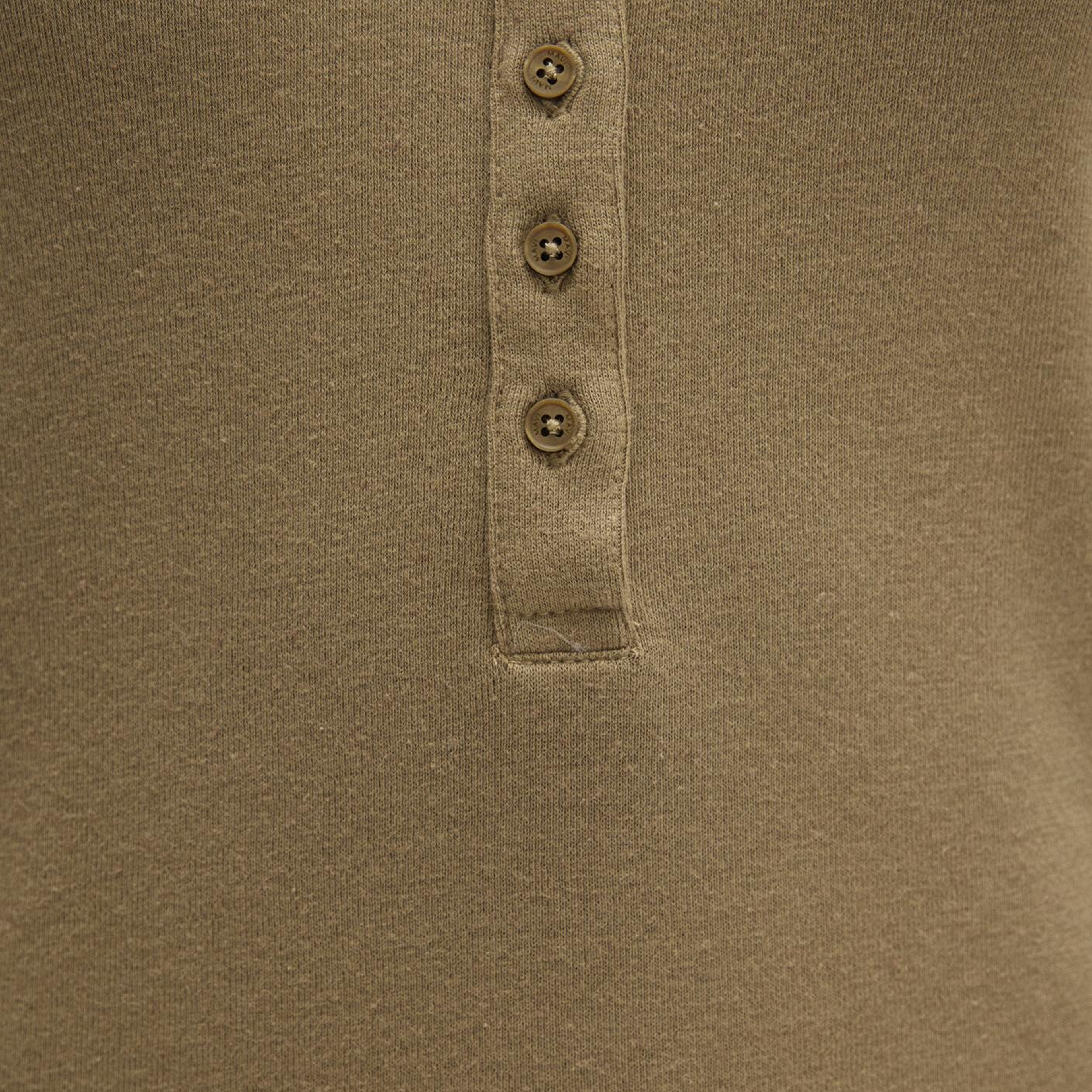 Mavi Düğme Detaylı Haki Tişört Slim Fit / Dar Kesim 1613401-71567