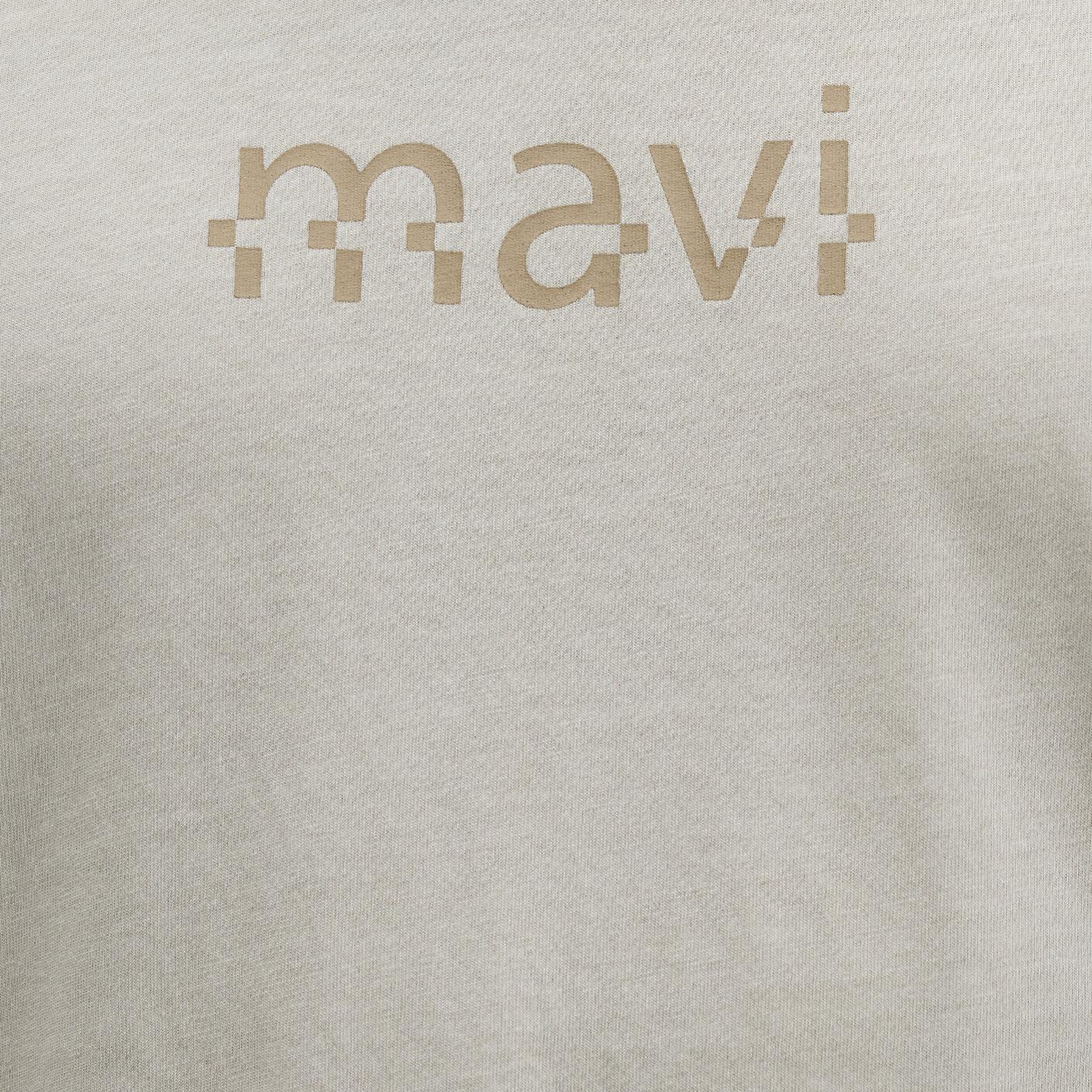 Mavi Mavi Baskılı Bej Tişört Loose Fit / Bol Rahat Kesim 0612933-70134