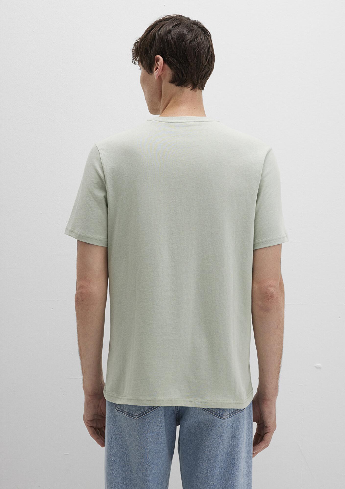 Mavi Mavi Logo Baskılı Yeşil Tişört Regular Fit / Normal Kesim 0612896-83995