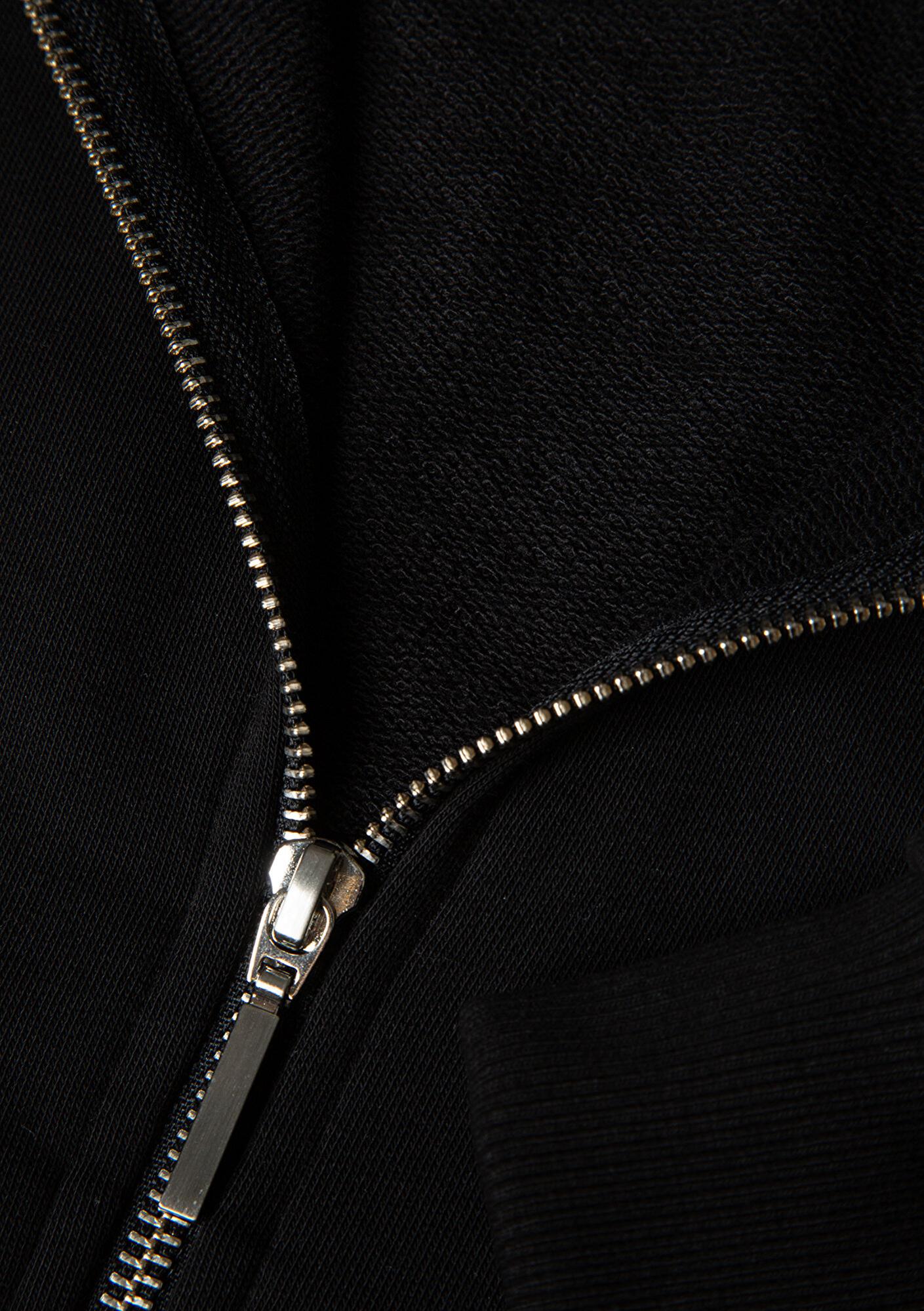 Mavi Biye Detaylı Fermuarlı Siyah Sweatshirt 1S10365-900