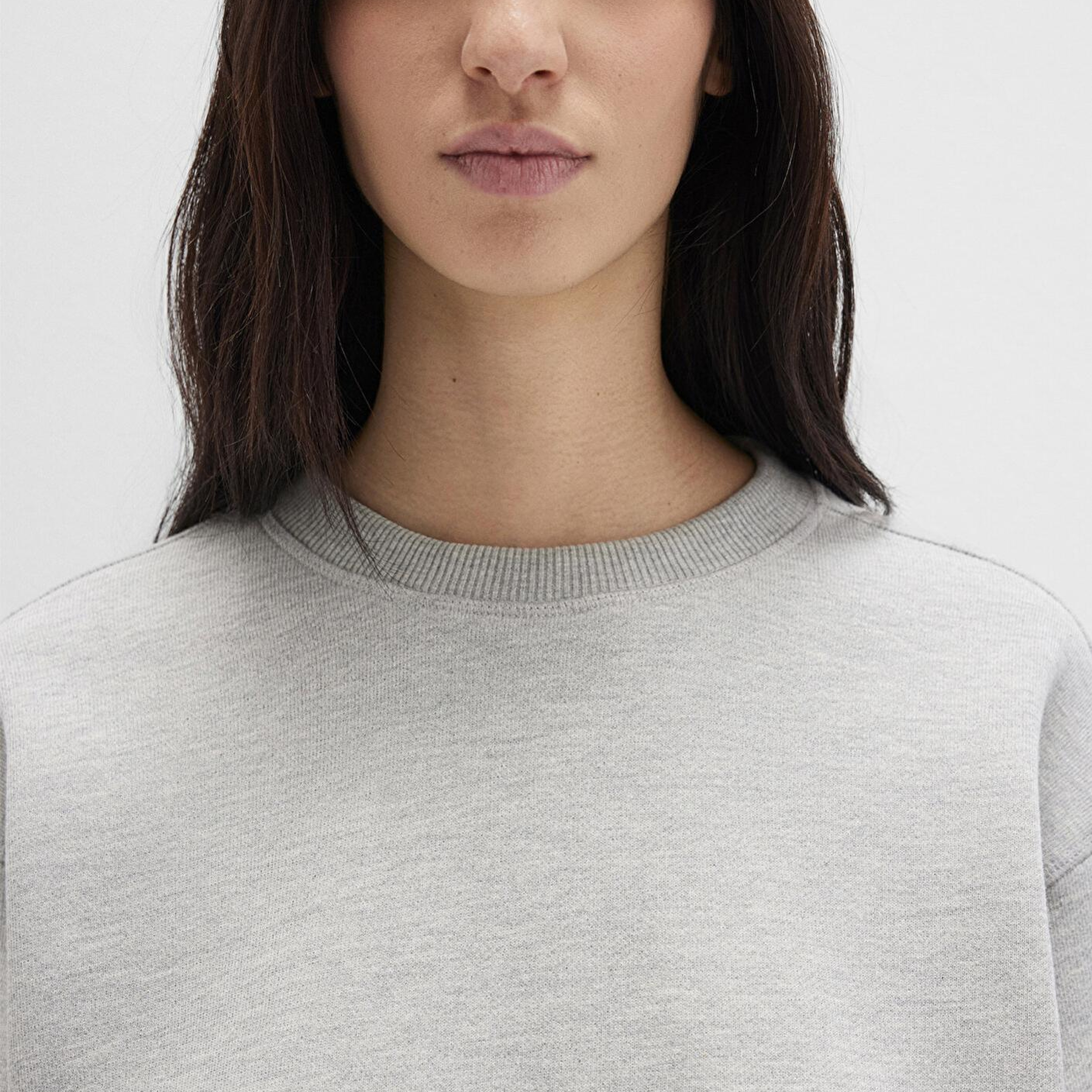 Mavi Gri Basic Crop Sweatshirt 1S10389-82816