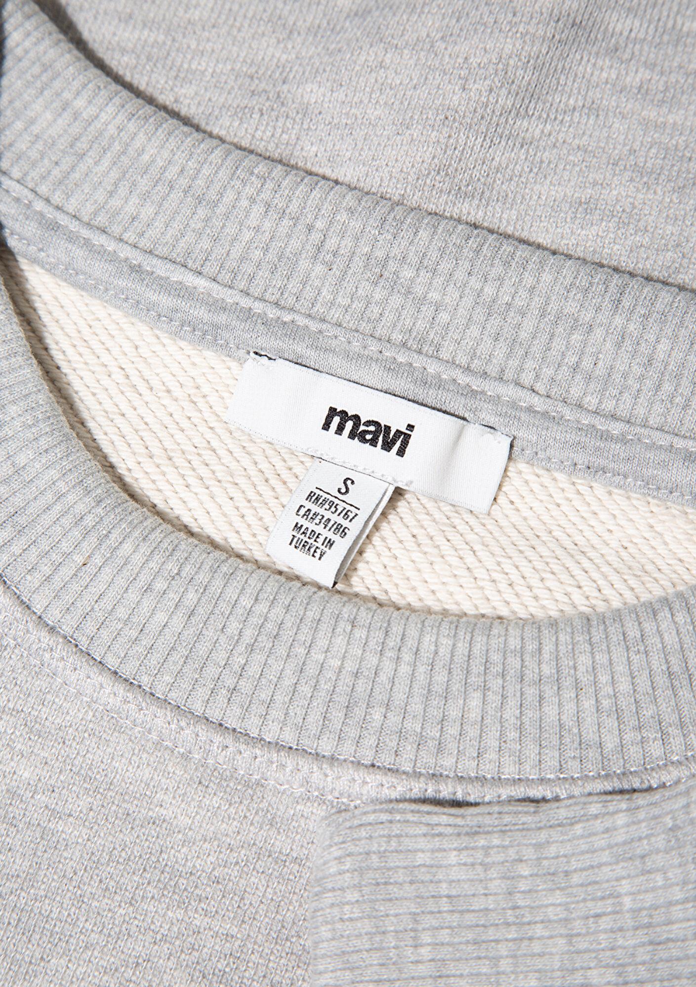 Mavi Gri Basic Crop Sweatshirt 1S10389-82816