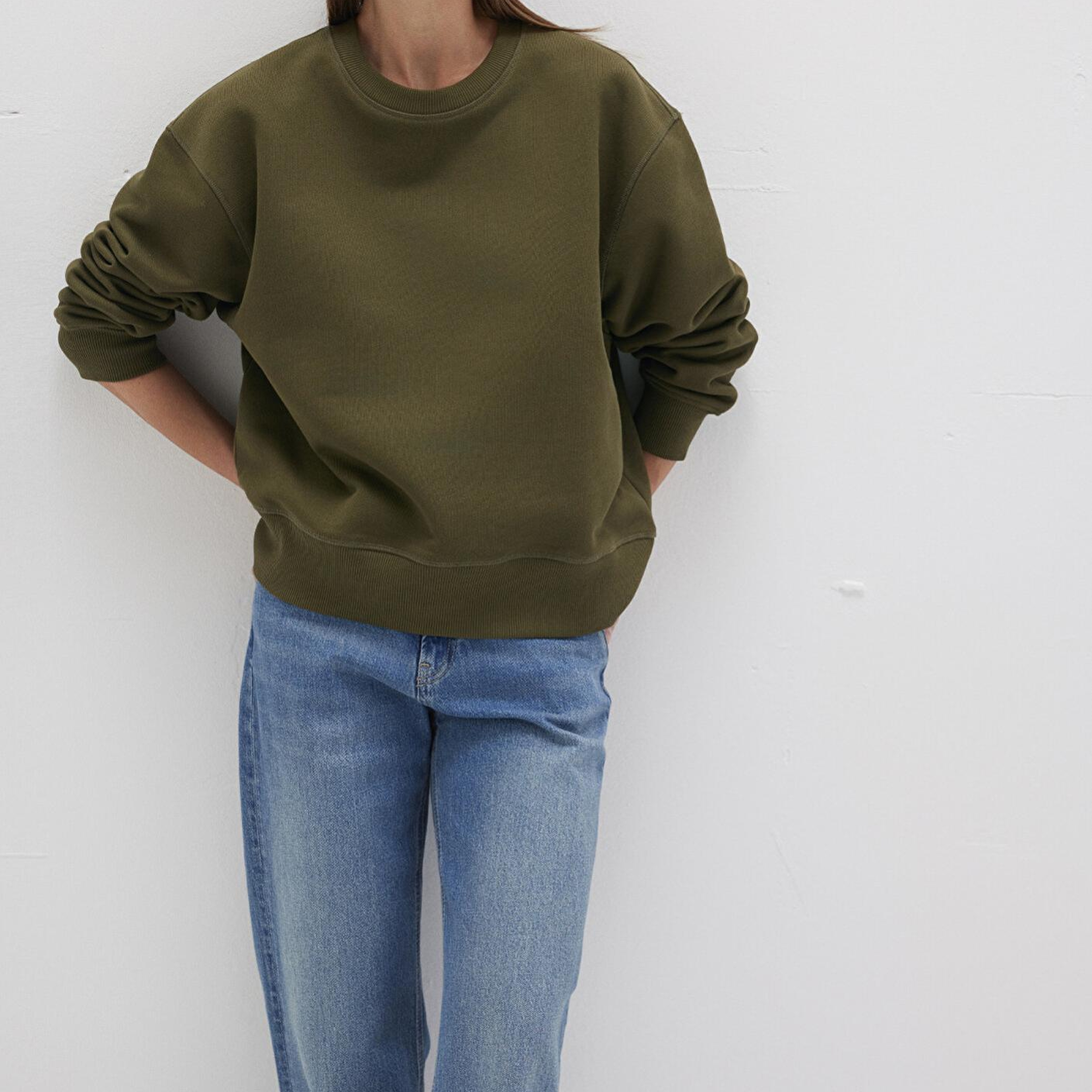 Mavi Bisiklet Yaka Haki Sweatshirt 1S10390-71589