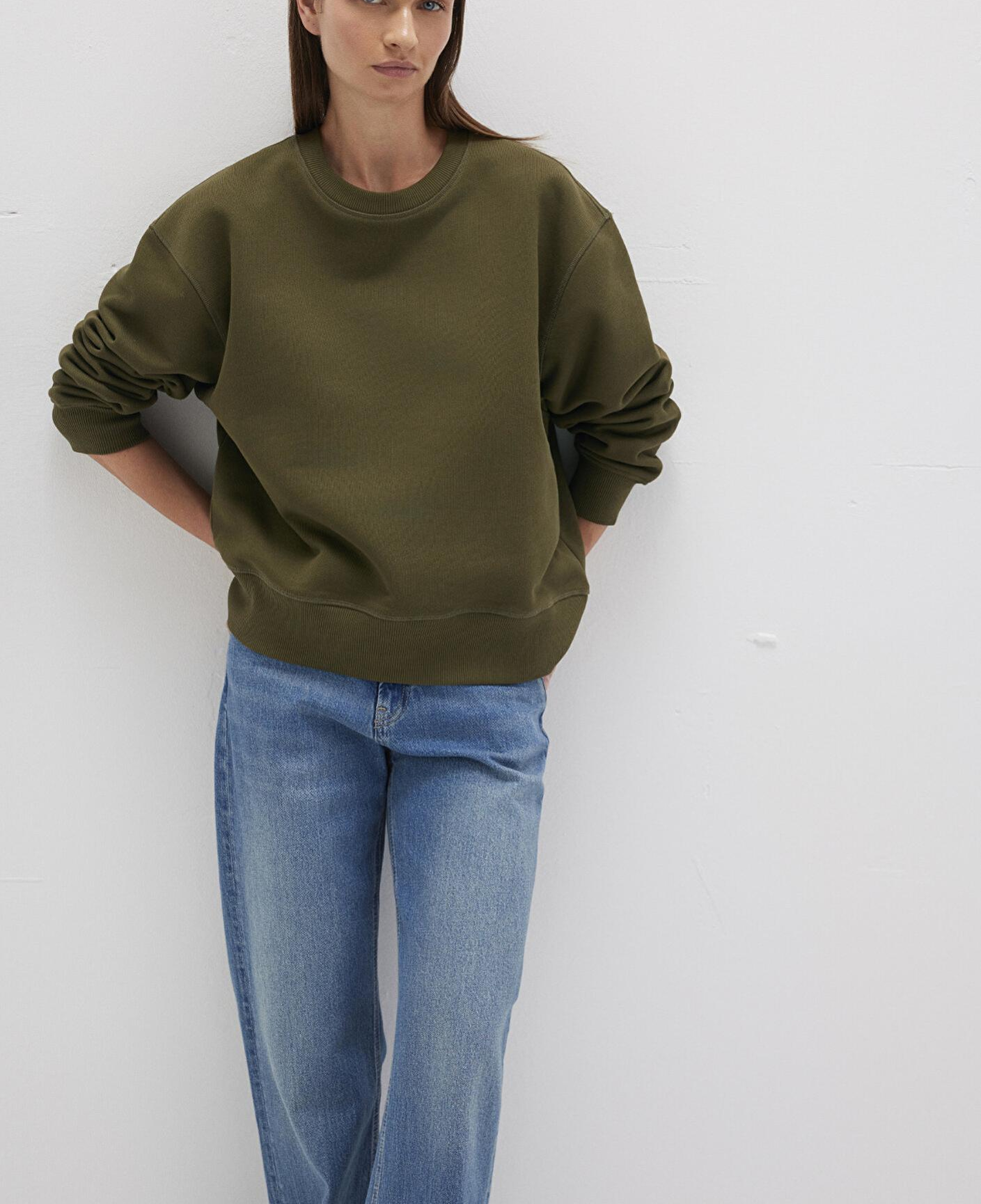 Mavi Bisiklet Yaka Haki Sweatshirt 1S10390-71589