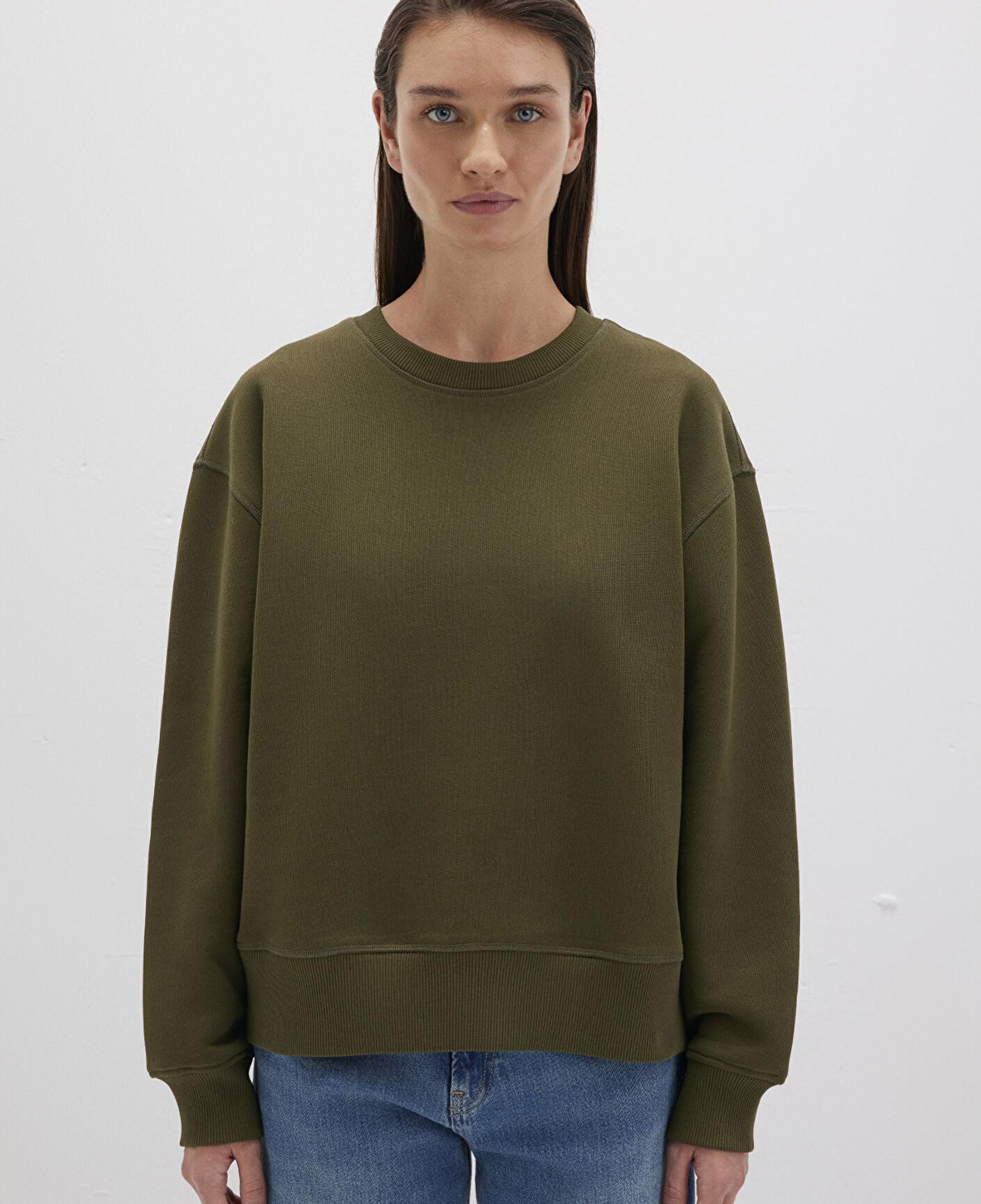 Mavi Bisiklet Yaka Haki Sweatshirt 1S10390-71589