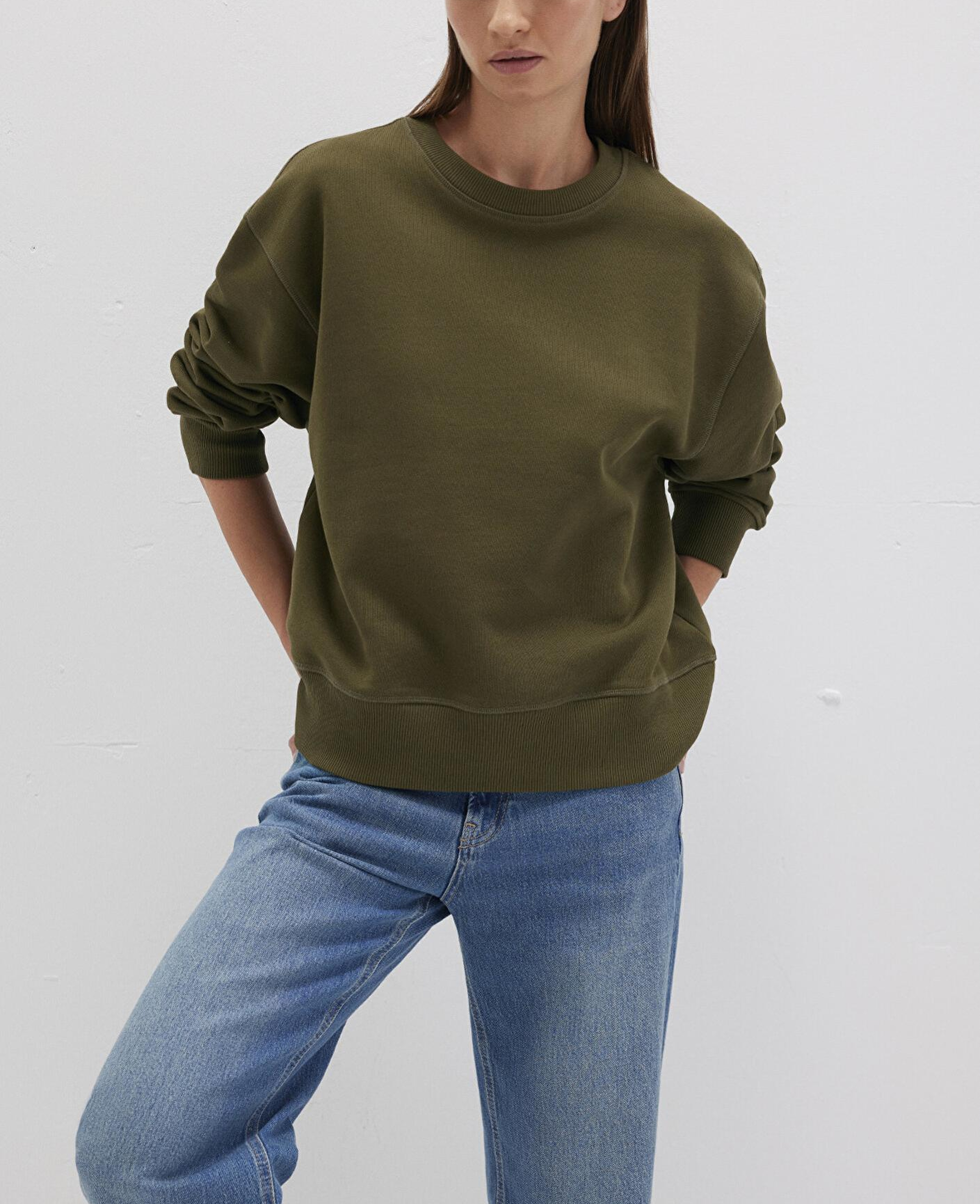 Mavi Bisiklet Yaka Haki Sweatshirt 1S10390-71589